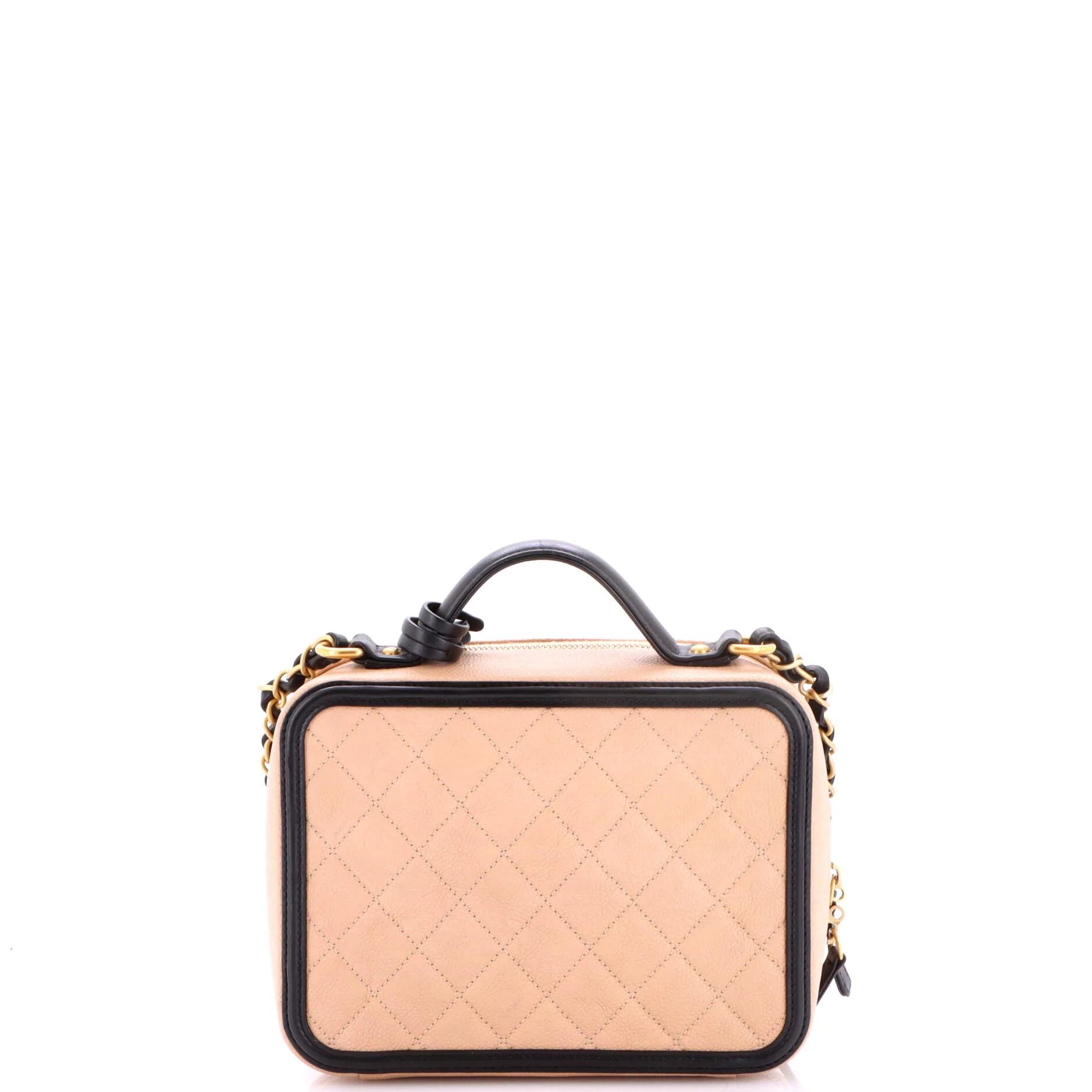 Filigree Vanity Case Quilted Caviar Medium - Image 3