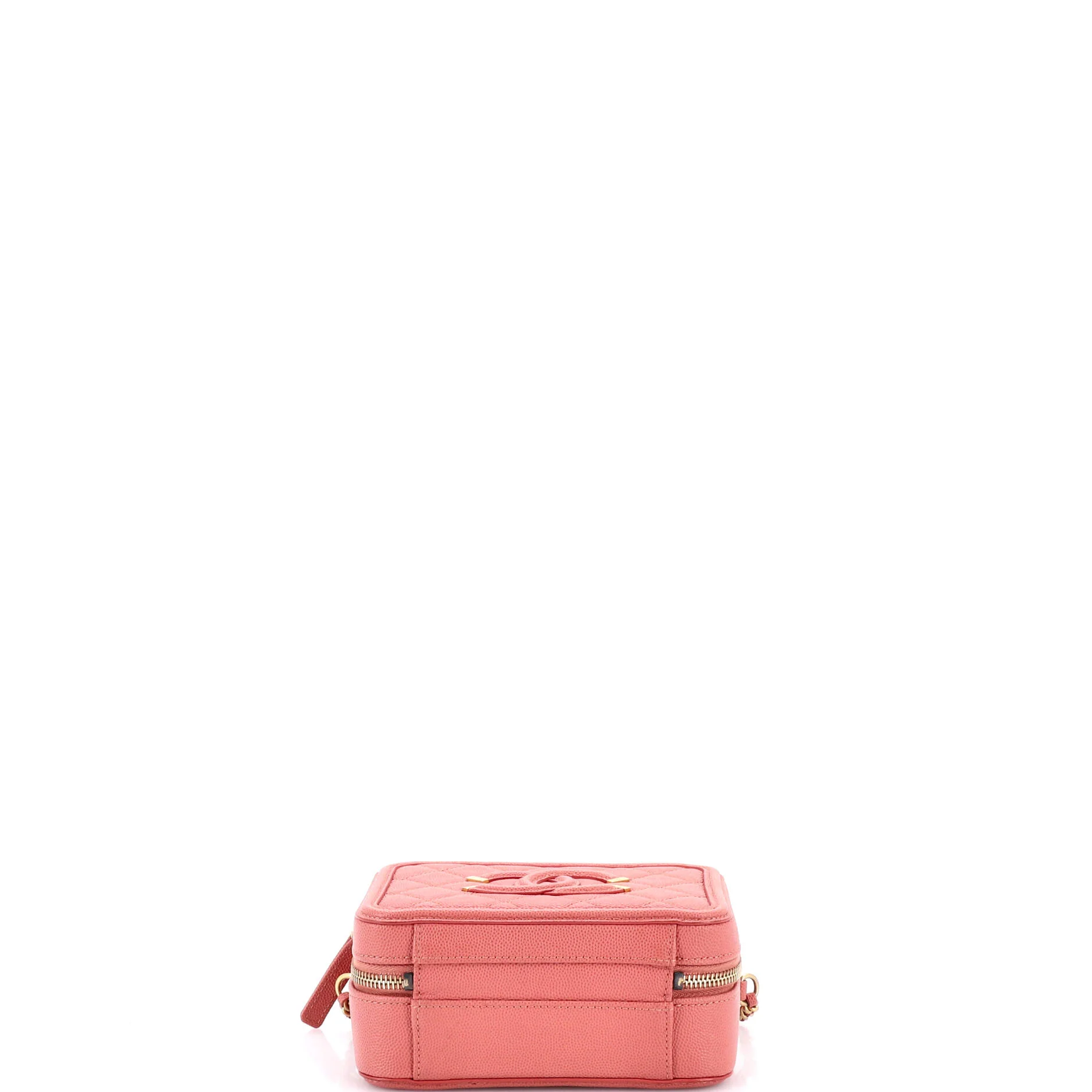 Filigree Vanity Case Quilted Caviar Small - Image 4