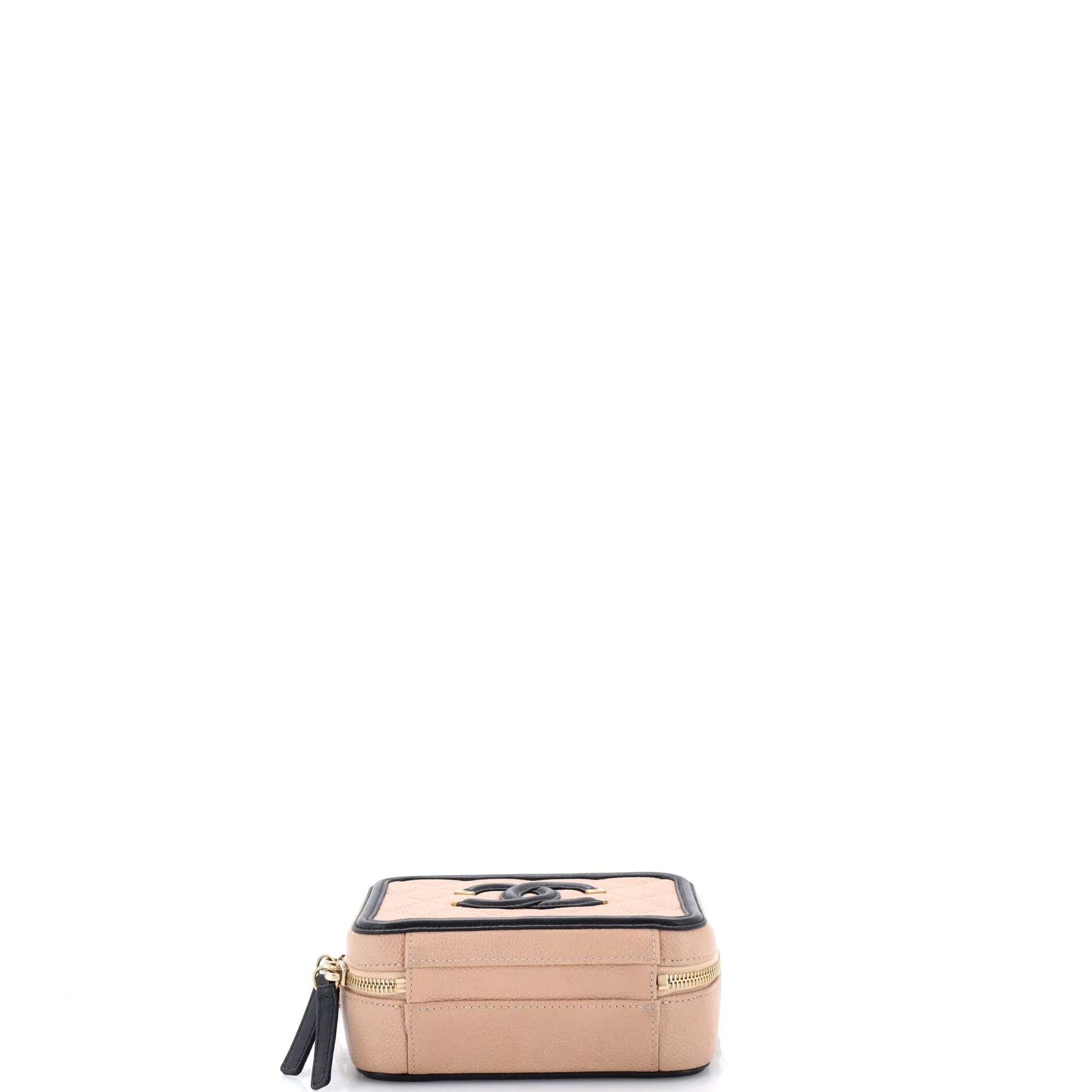 Filigree Vanity Case Quilted Caviar Small - Image 4