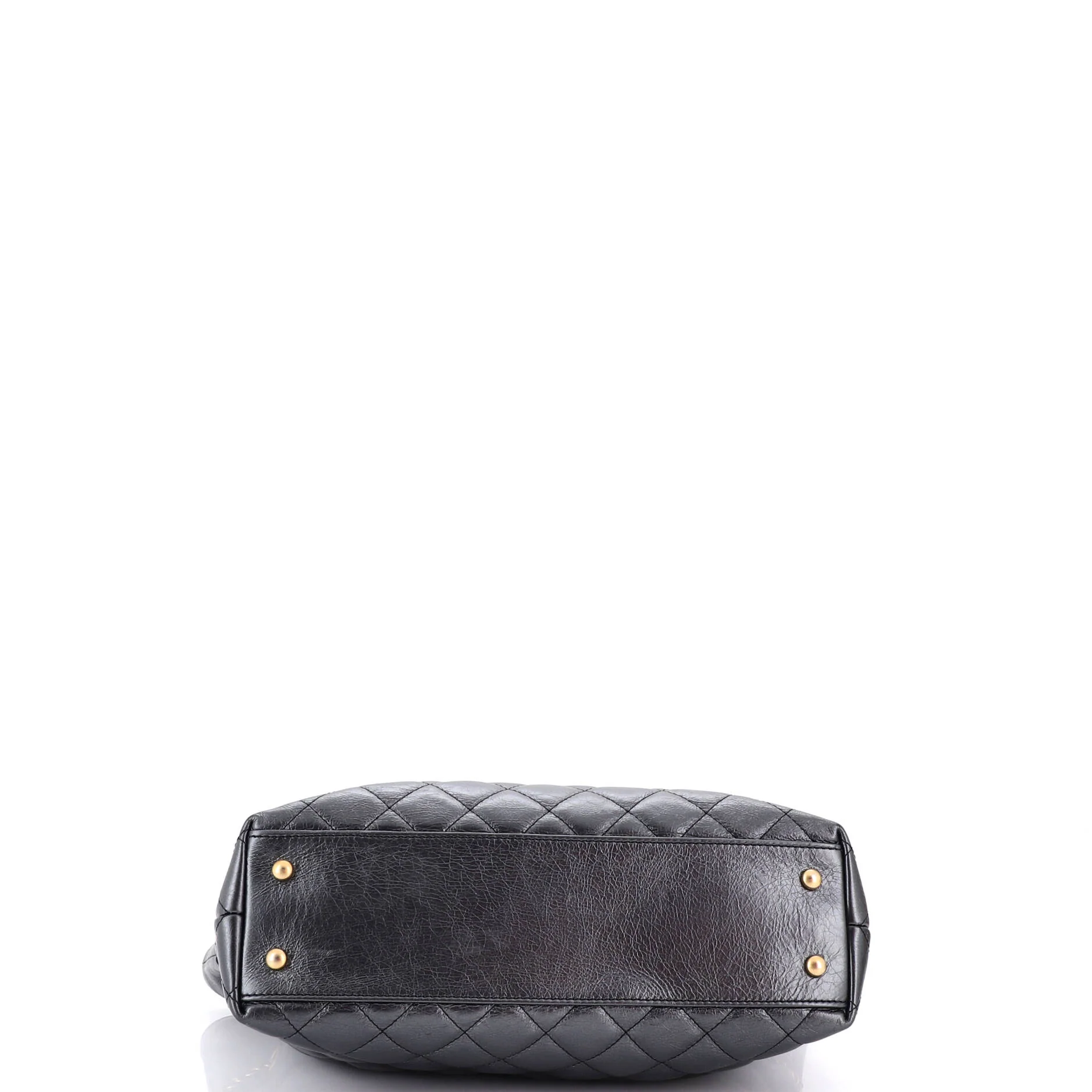 Front Zip CC Drawstring Chain Tote Quilted Calfskin Medium - Image 5