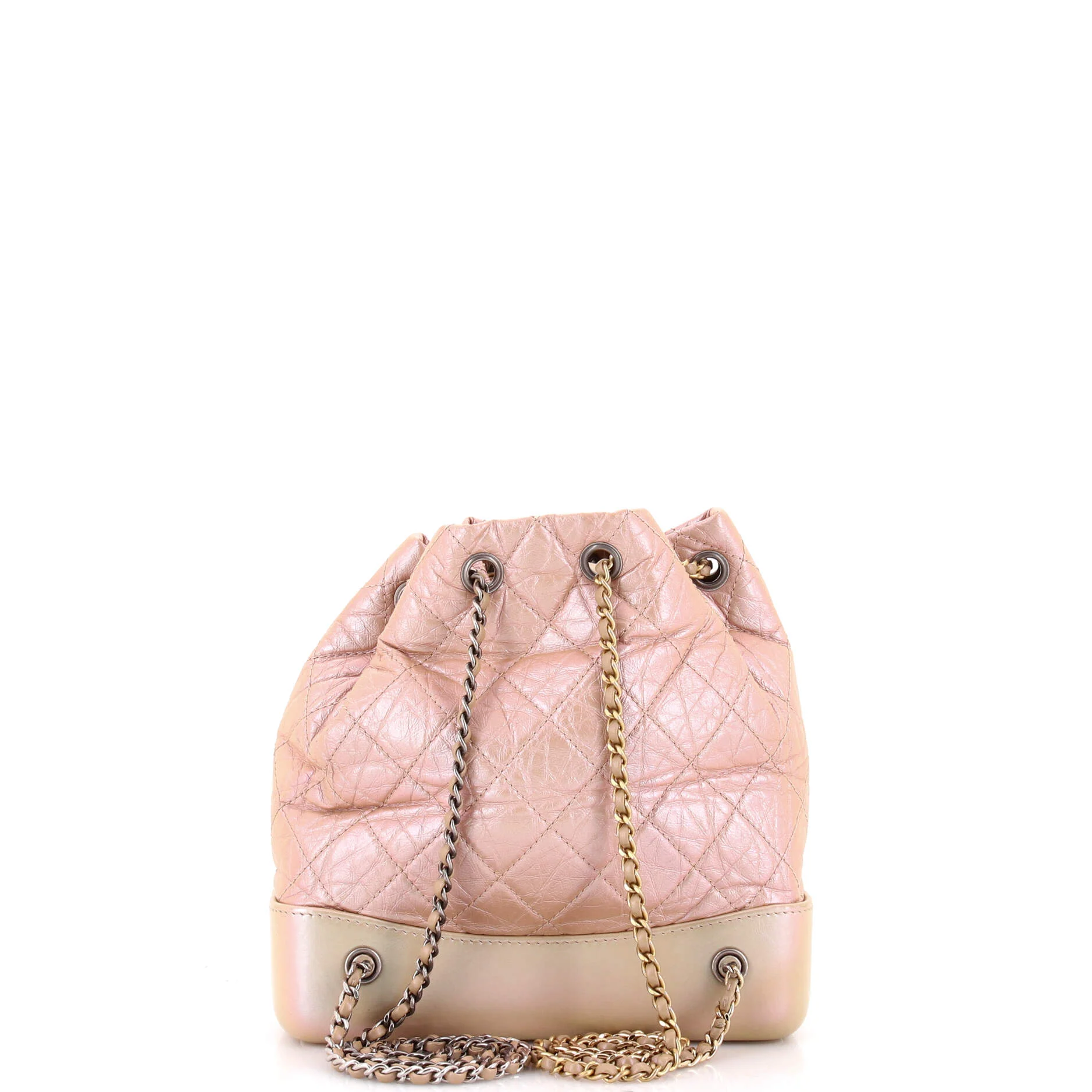 Gabrielle Backpack Quilted Iridescent Aged Calfskin Small - Image 3