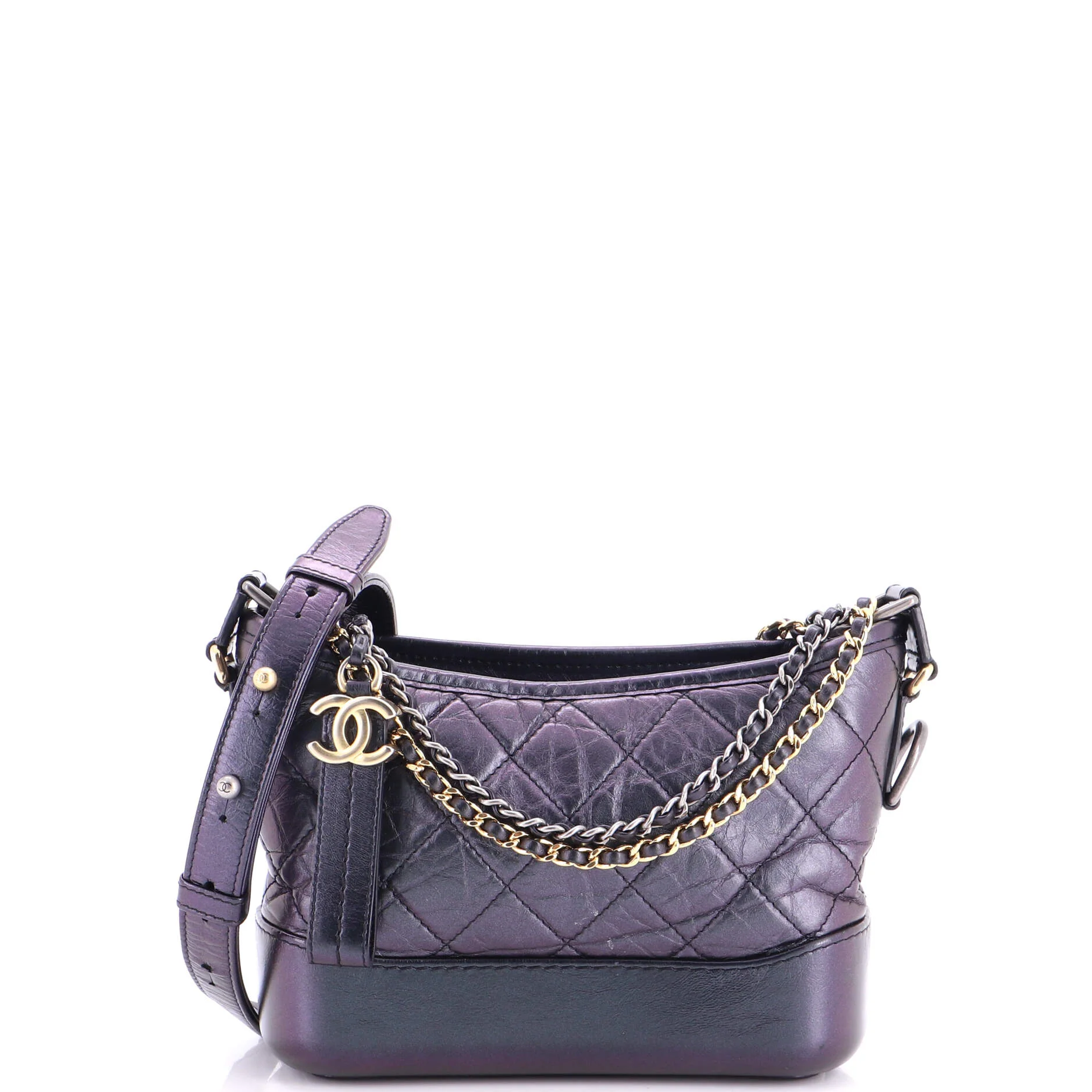 Gabrielle Hobo Quilted Aged Calfskin Small