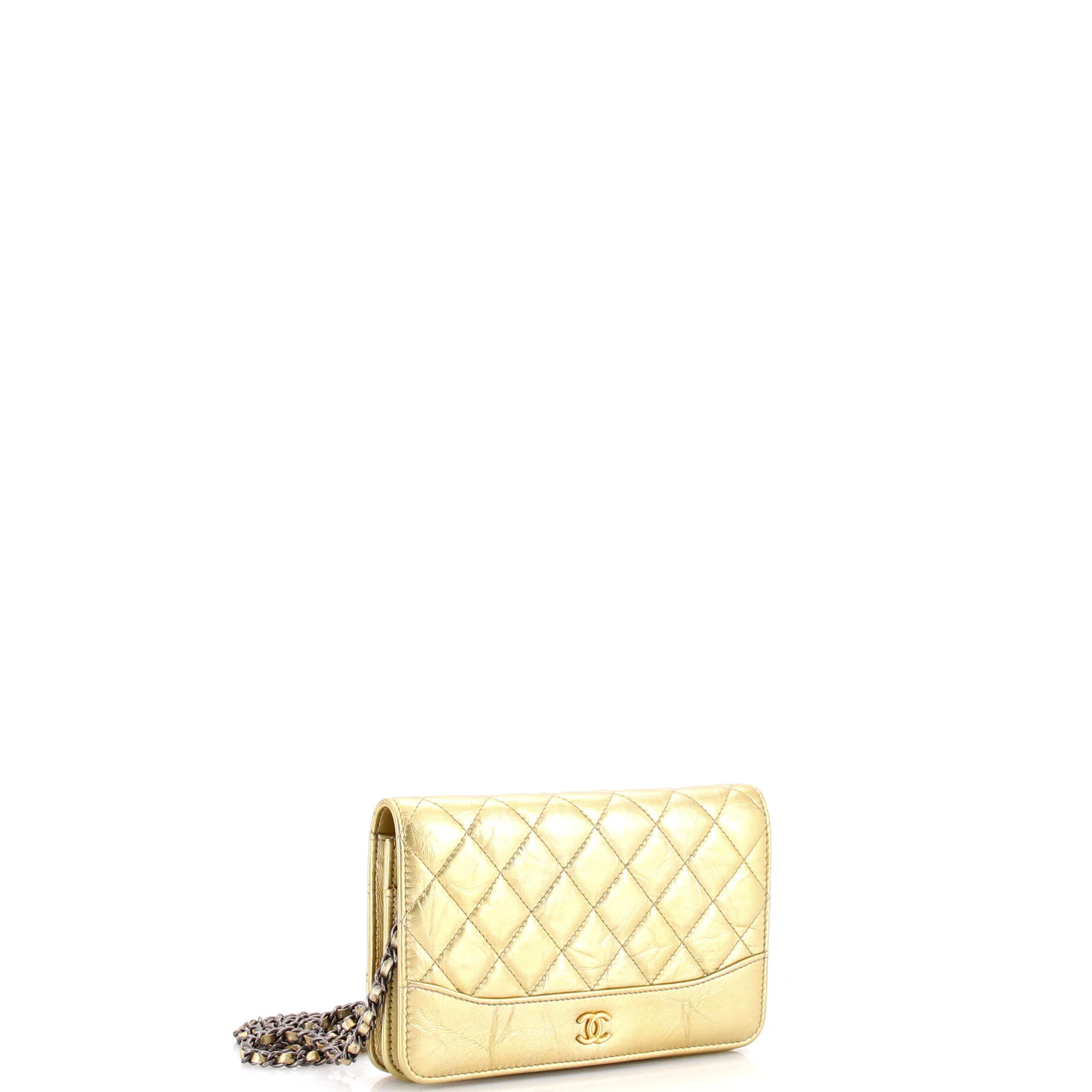 Gabrielle Wallet on Chain Quilted Aged Calfskin - Image 2