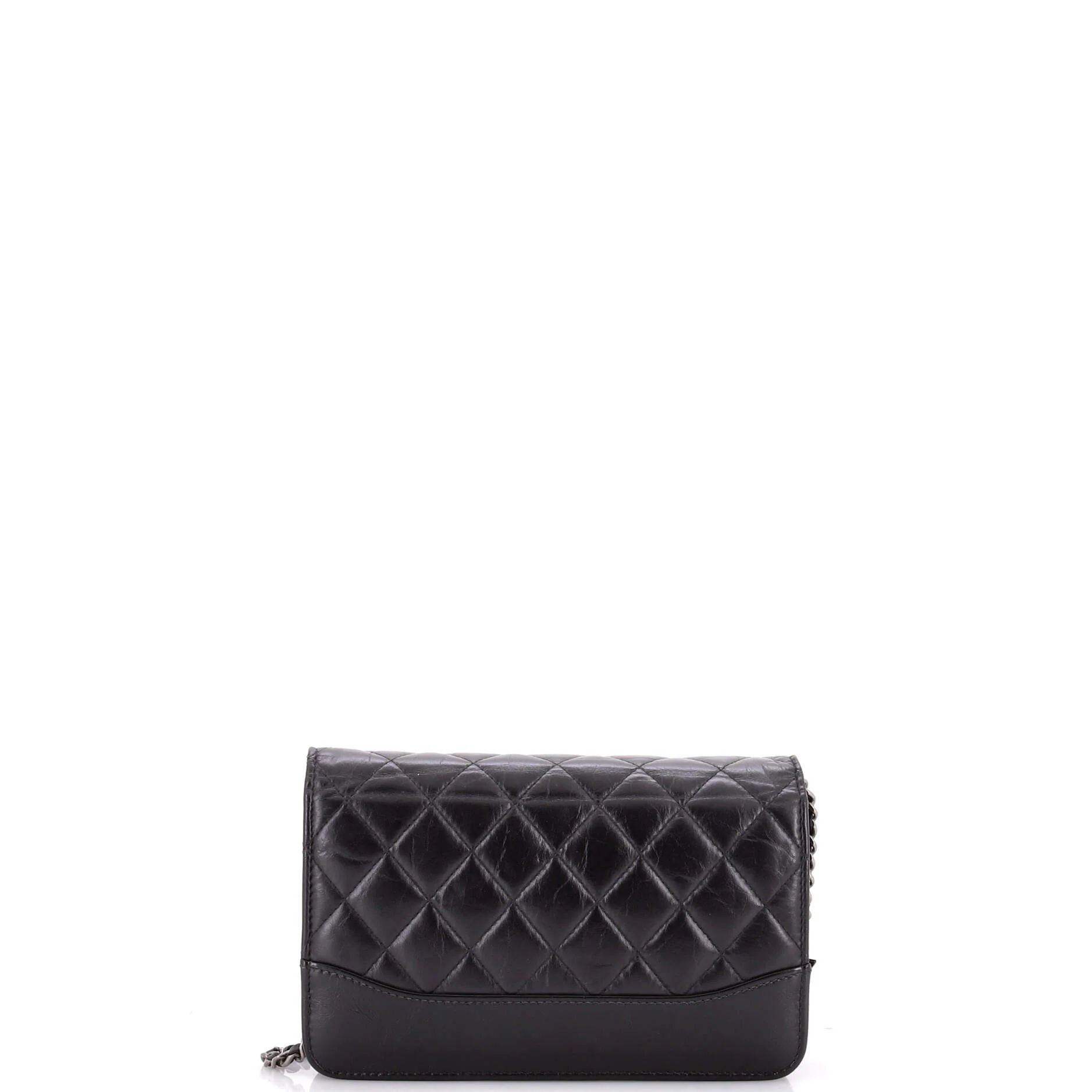 Gabrielle Wallet on Chain Quilted Aged Calfskin - Image 3