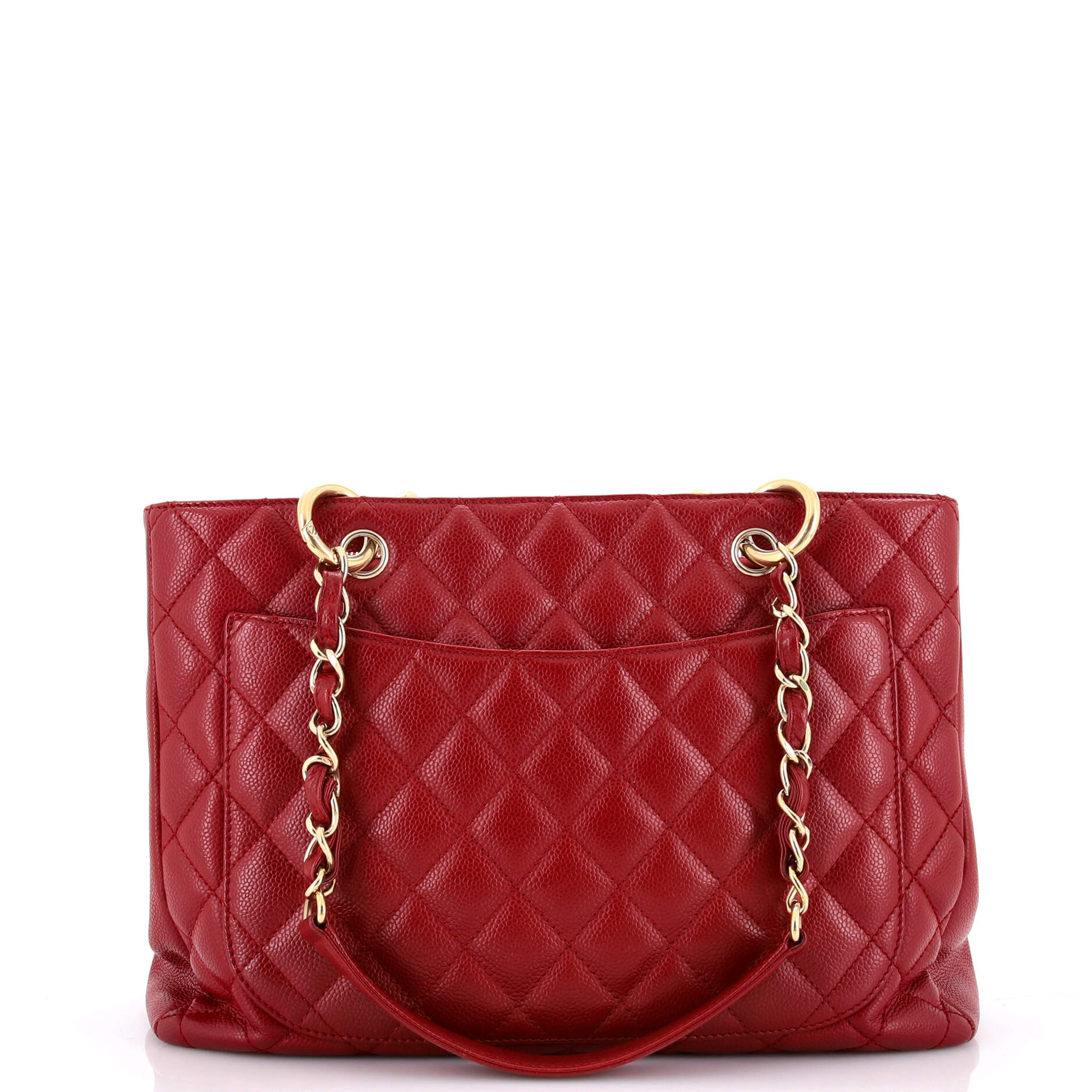 Grand Shopping Tote Quilted Caviar - Image 3
