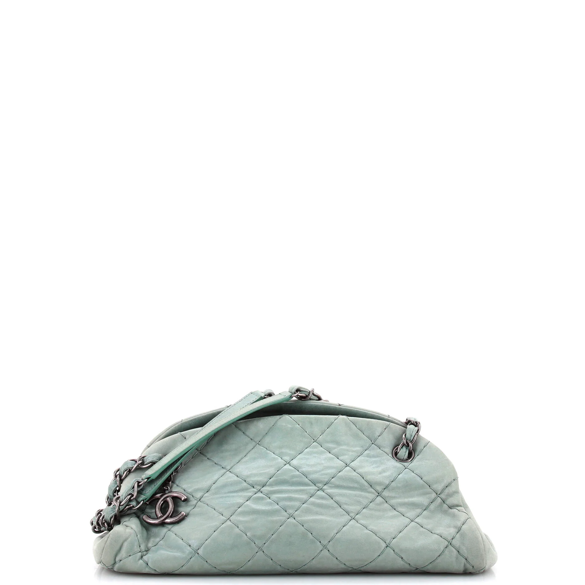 Just Mademoiselle Bag Quilted Iridescent Leather Medium