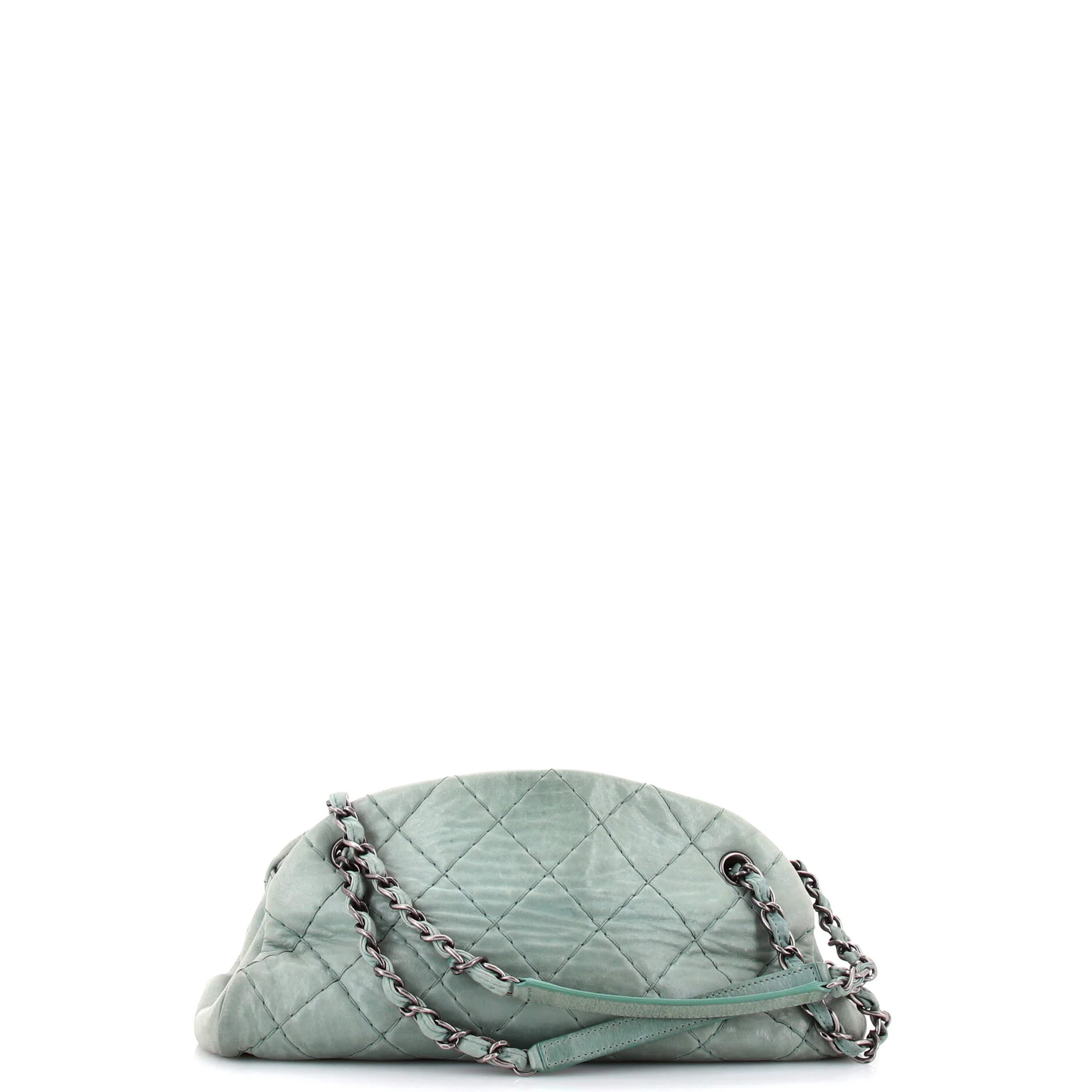 Just Mademoiselle Bag Quilted Iridescent Leather Medium - Image 3
