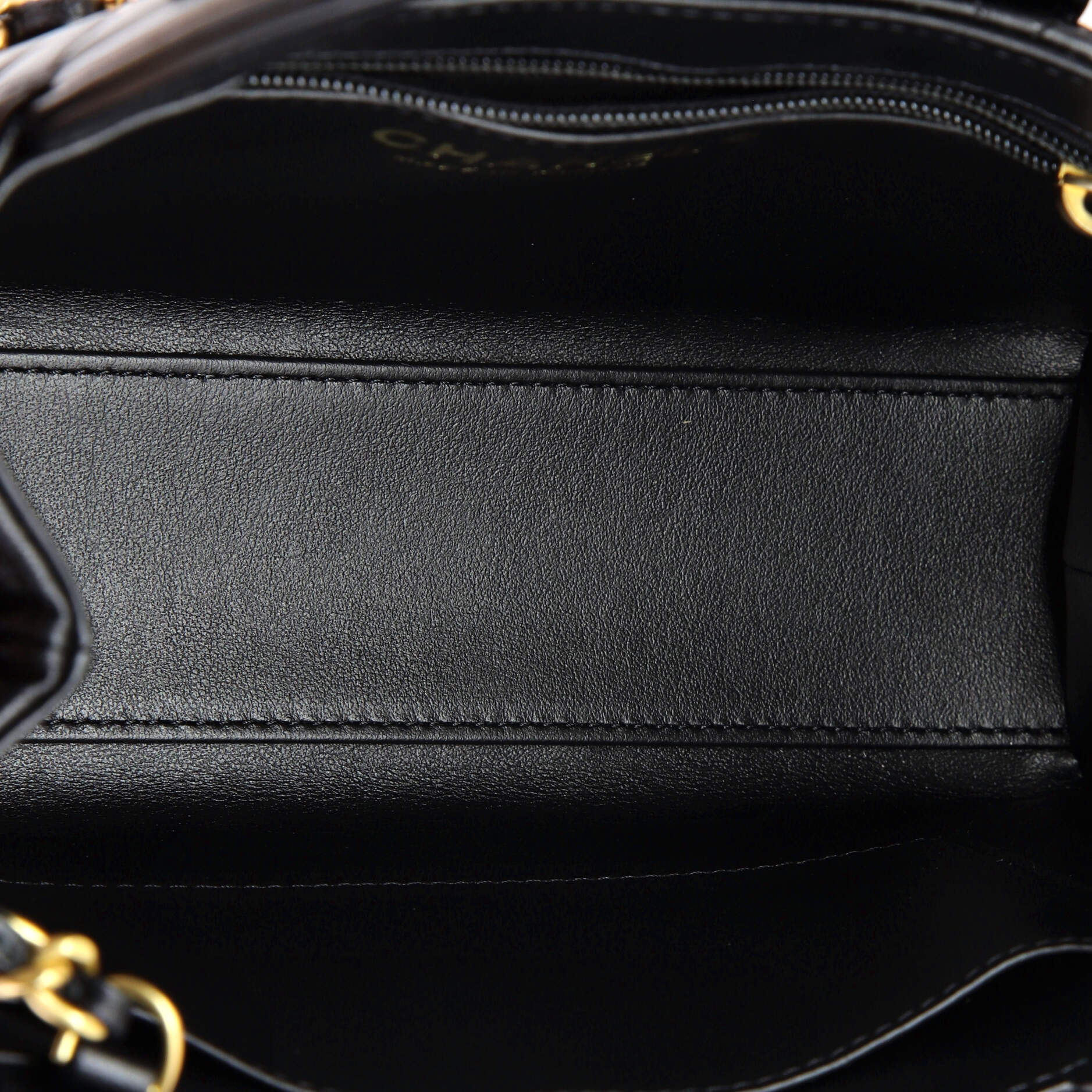 Kelly Top Handle Shopping Bag Quilted Shiny Aged Calfskin Mini - Image 5
