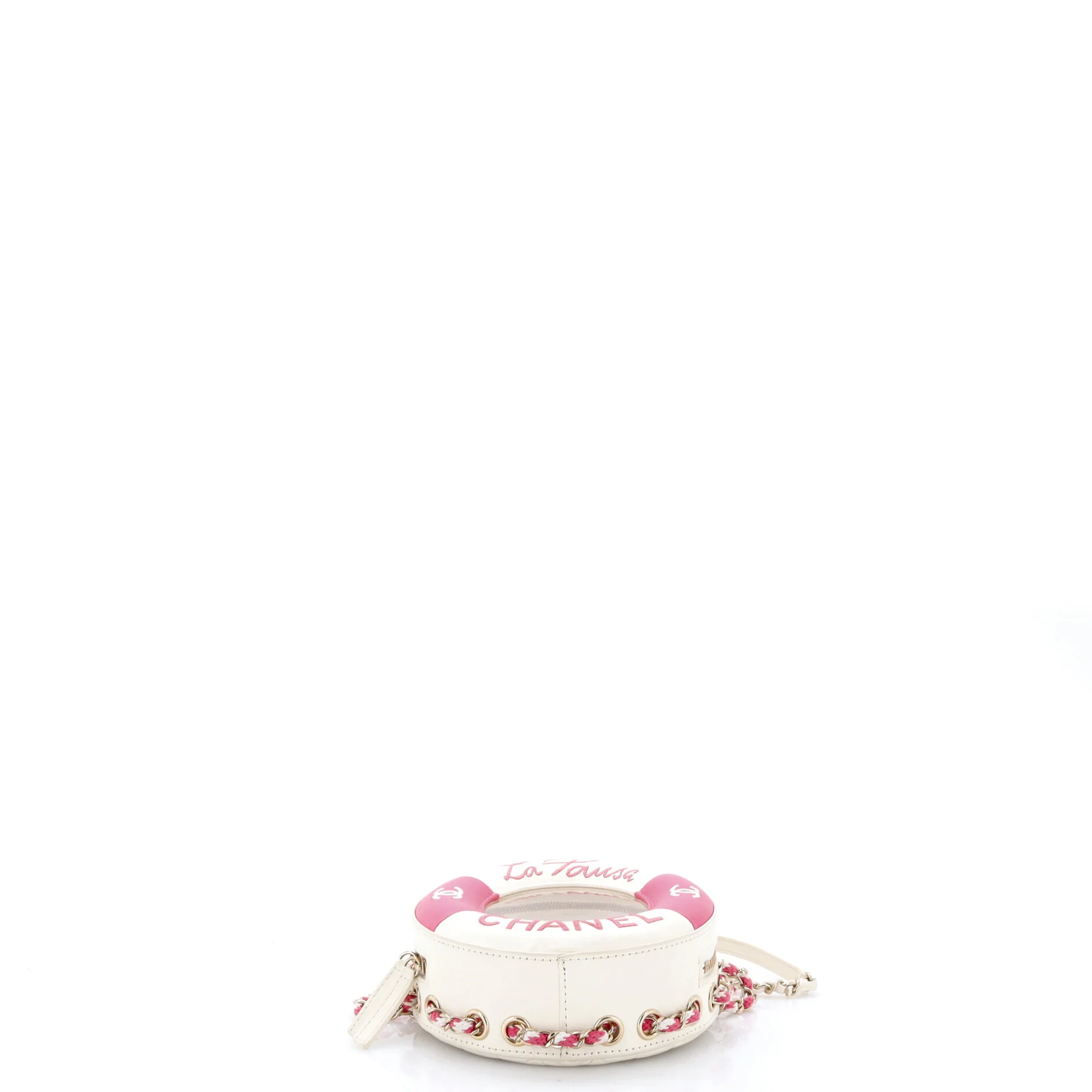 Lifesaver Round Crossbody Bag Lambskin Small - Image 4