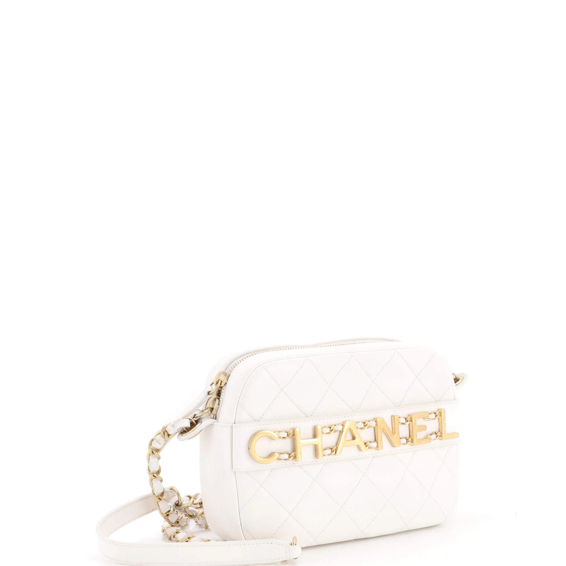 Logo Enchained Camera Case Quilted Calfskin - Image 2