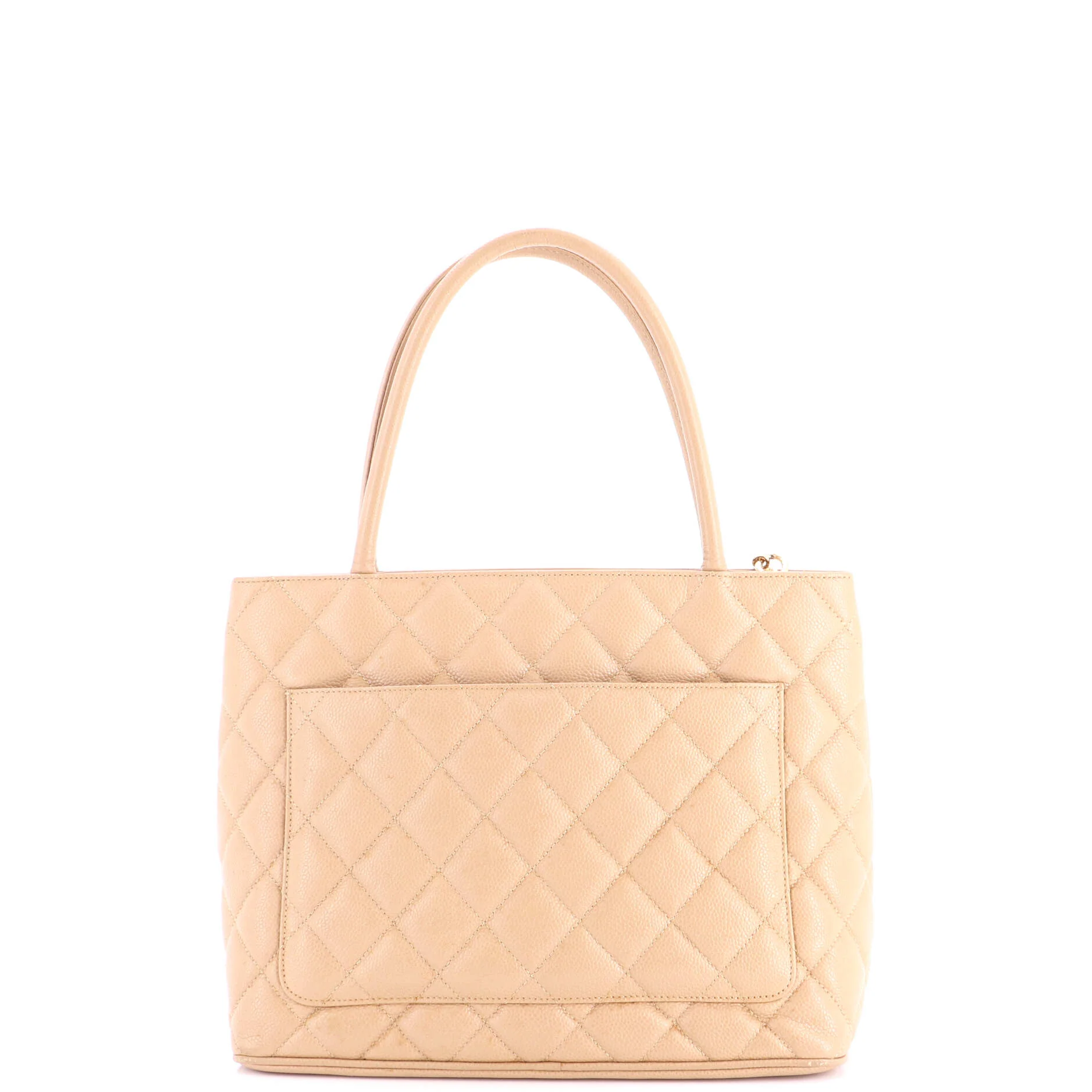 Medallion Tote Quilted Caviar - Image 3