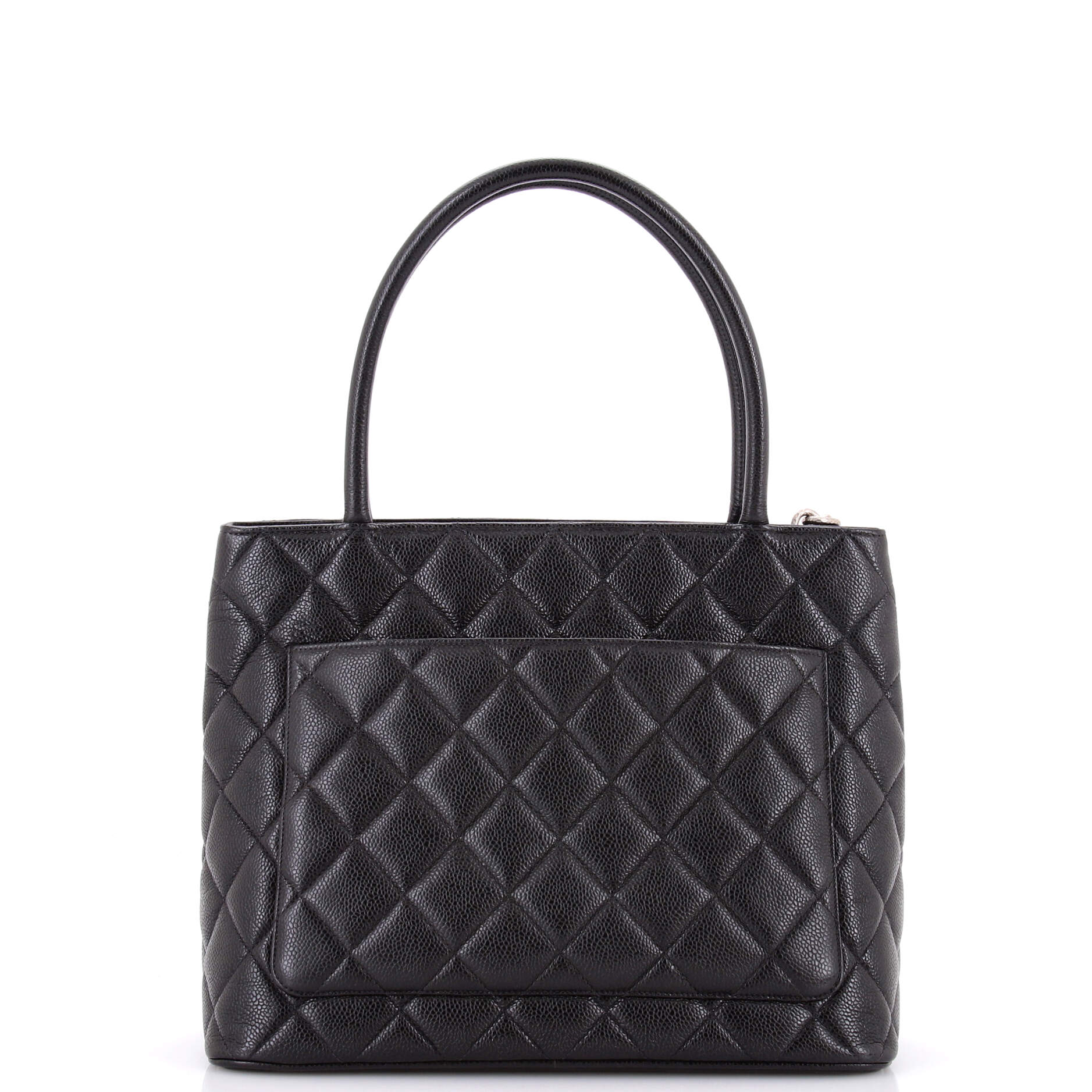 Medallion Tote Quilted Caviar - Image 3