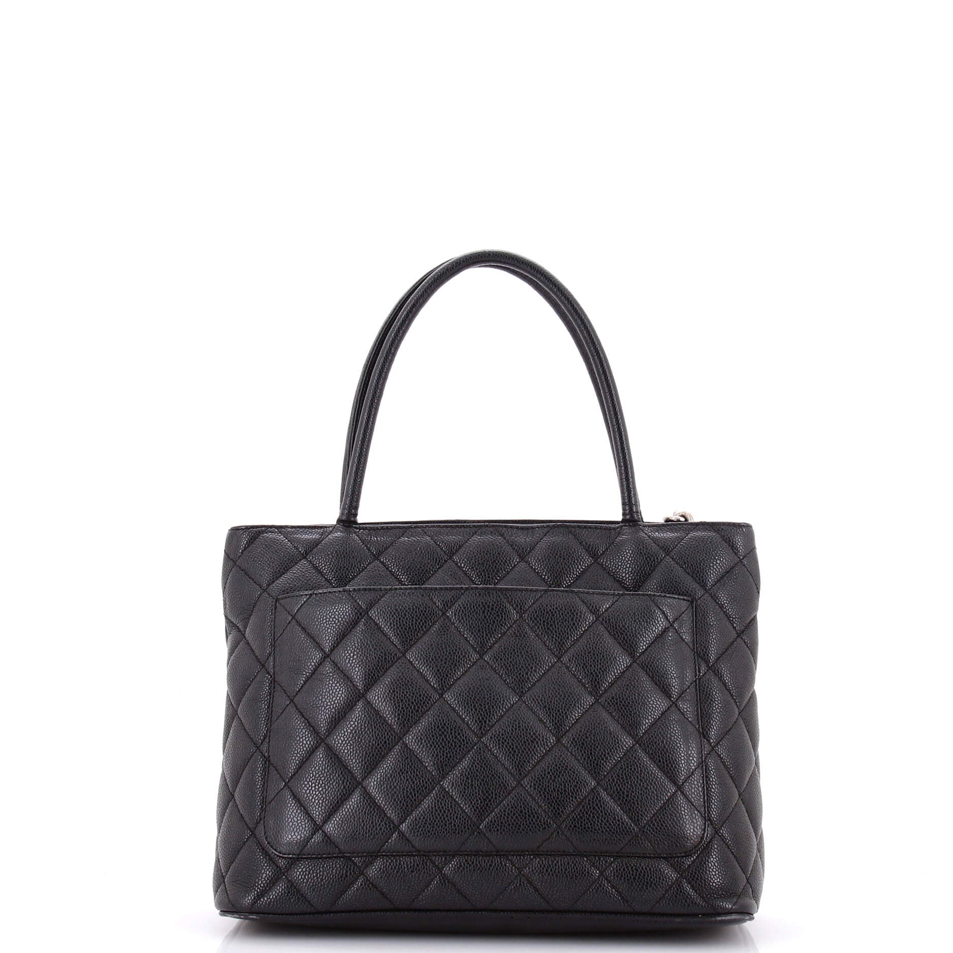 Medallion Tote Quilted Caviar - Image 3
