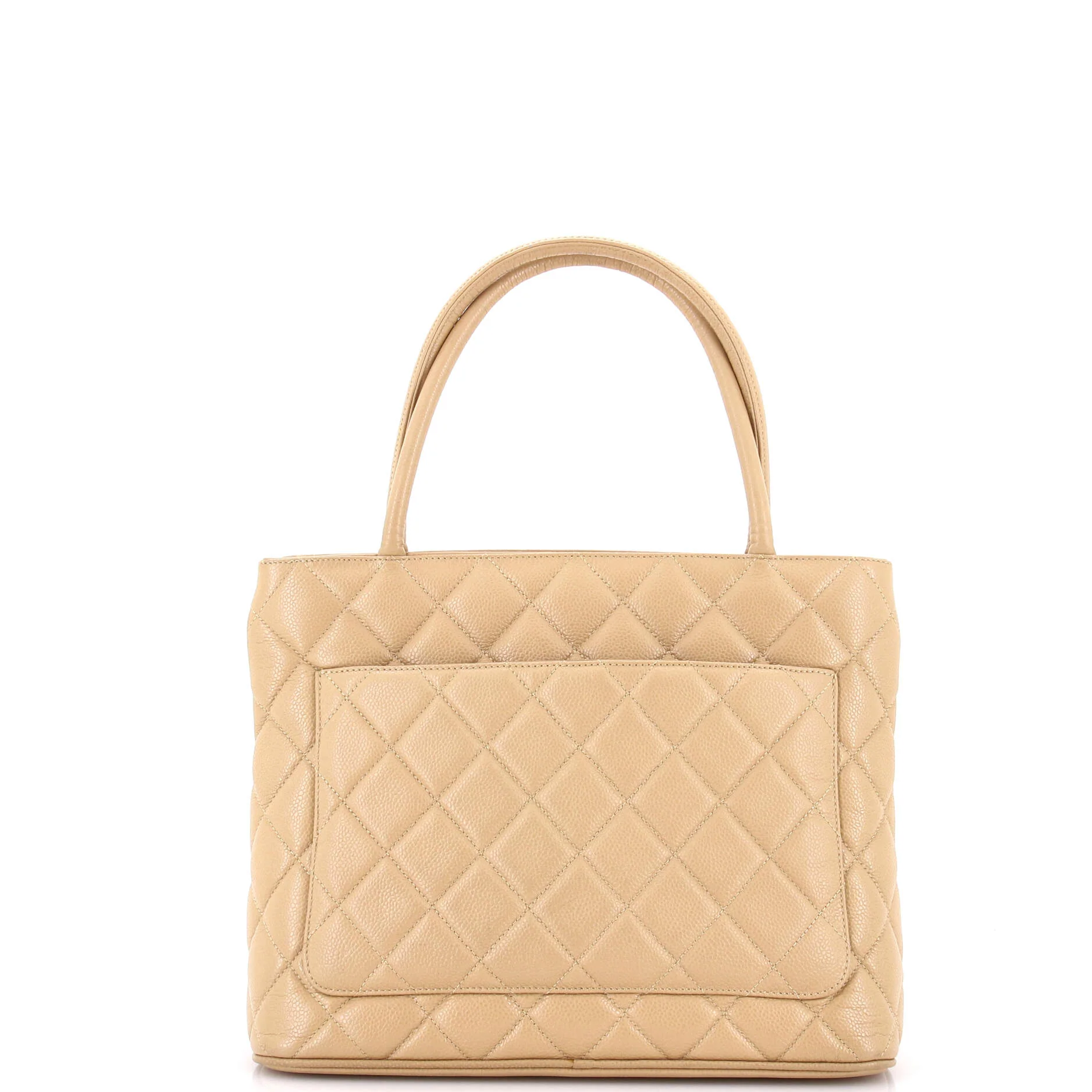 Medallion Tote Quilted Caviar - Image 3