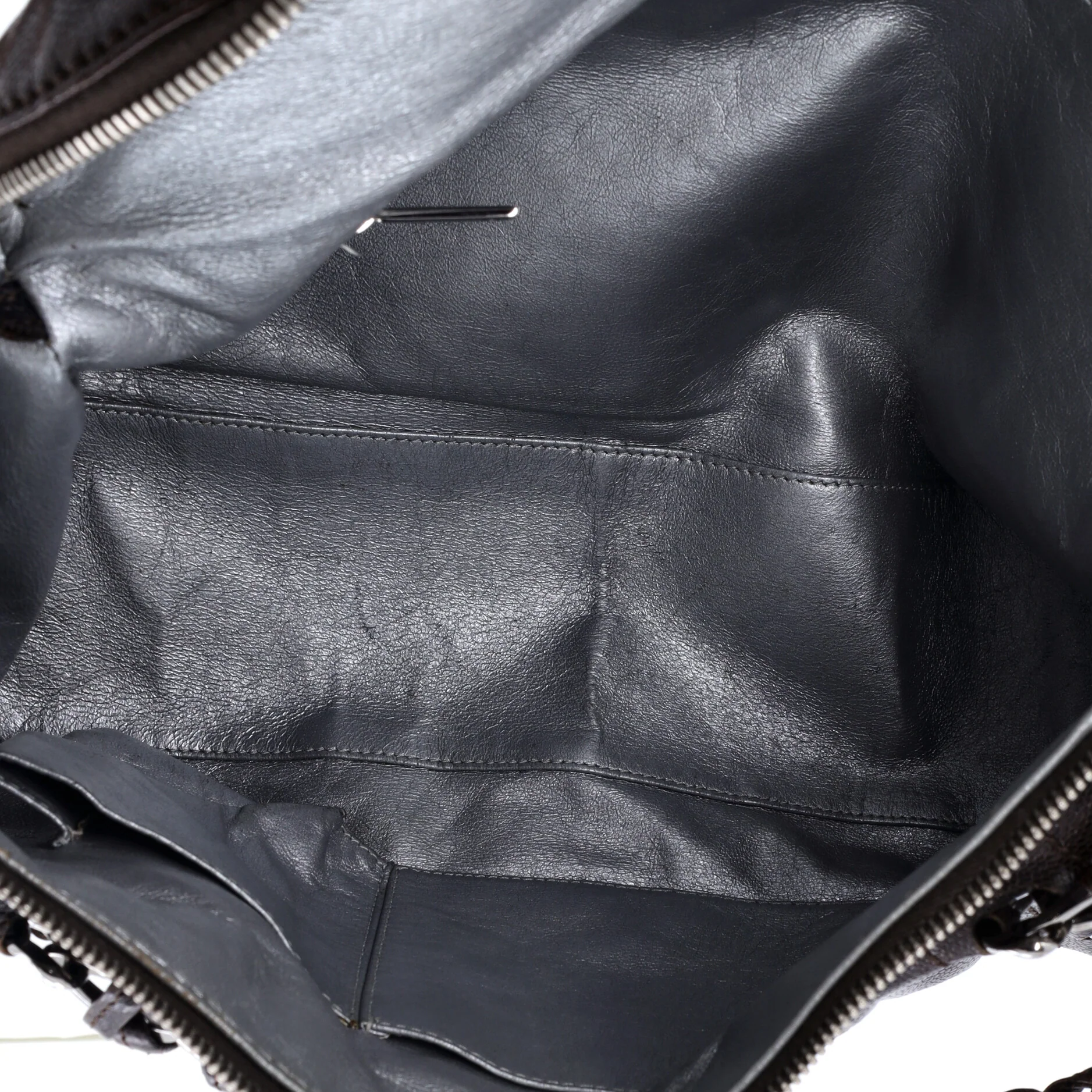 Modern Chain Zip Around Satchel Caviar Large - Image 5