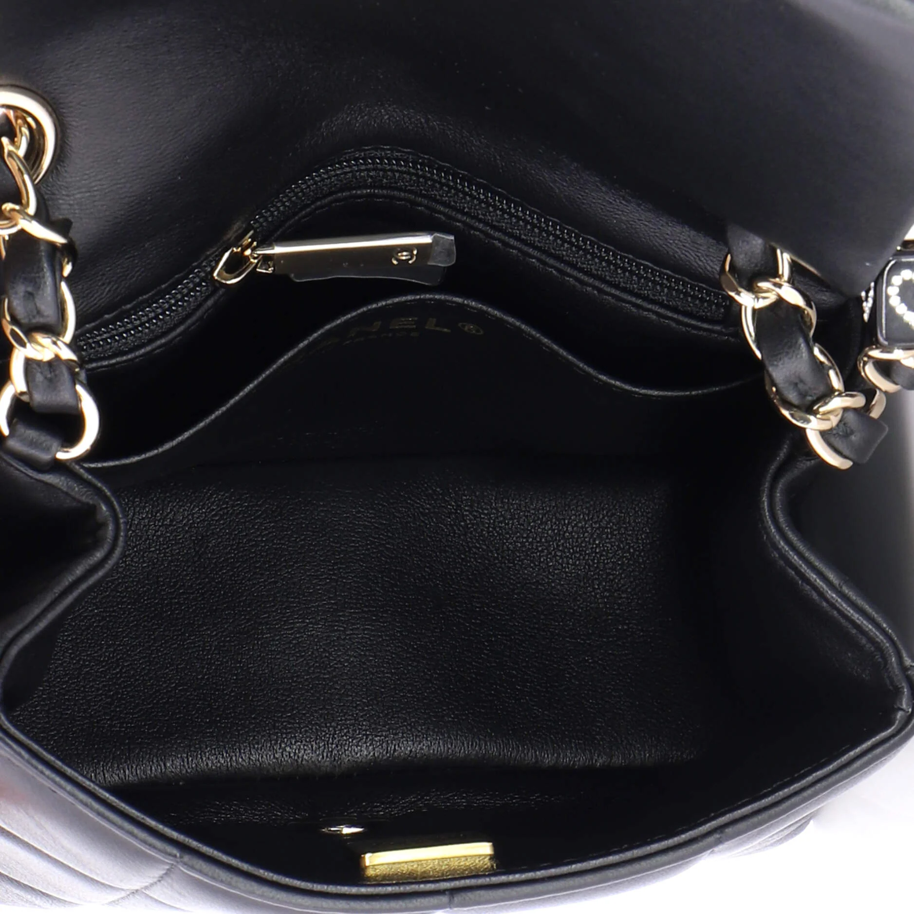 Monacoco Logo Blocks Square Flap Bag Quilted Lambskin with Resin Mini - Image 5