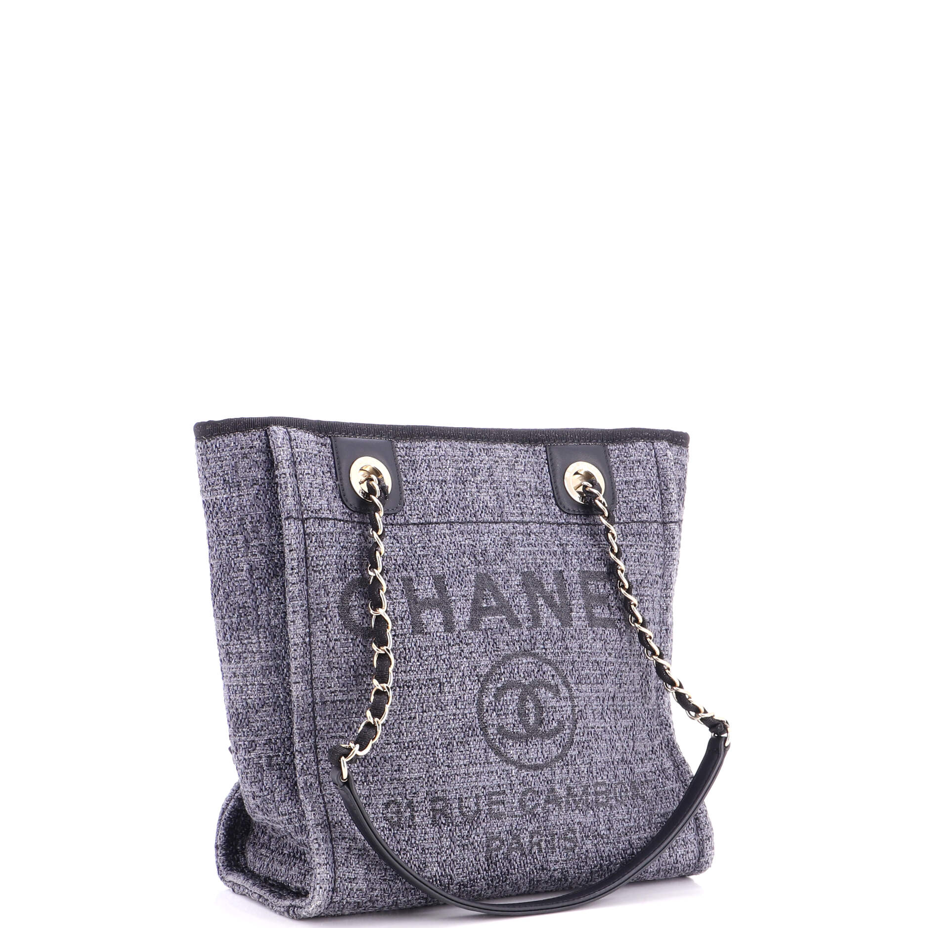 North South Deauville Tote Raffia with Glitter Detail Small - Image 2
