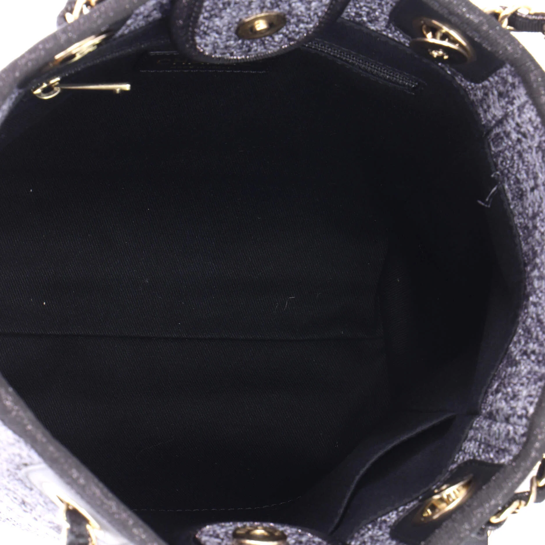 North South Deauville Tote Raffia with Glitter Detail Small - Image 5