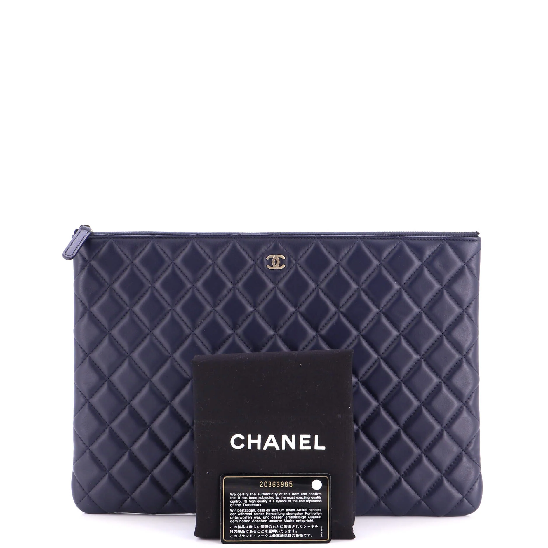 O Case Clutch Quilted Lambskin Large - Image 2