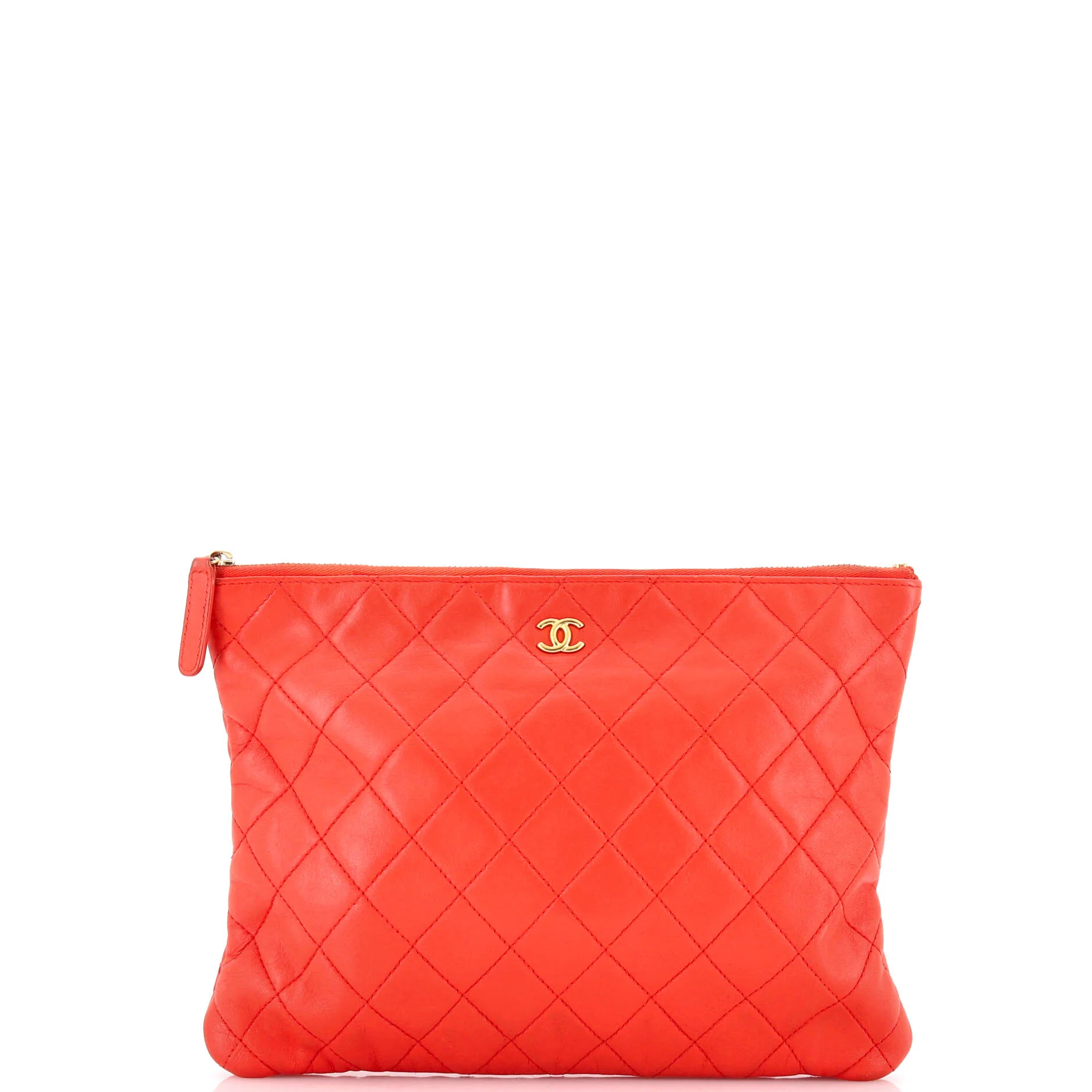 O Case Clutch Quilted Lambskin Medium