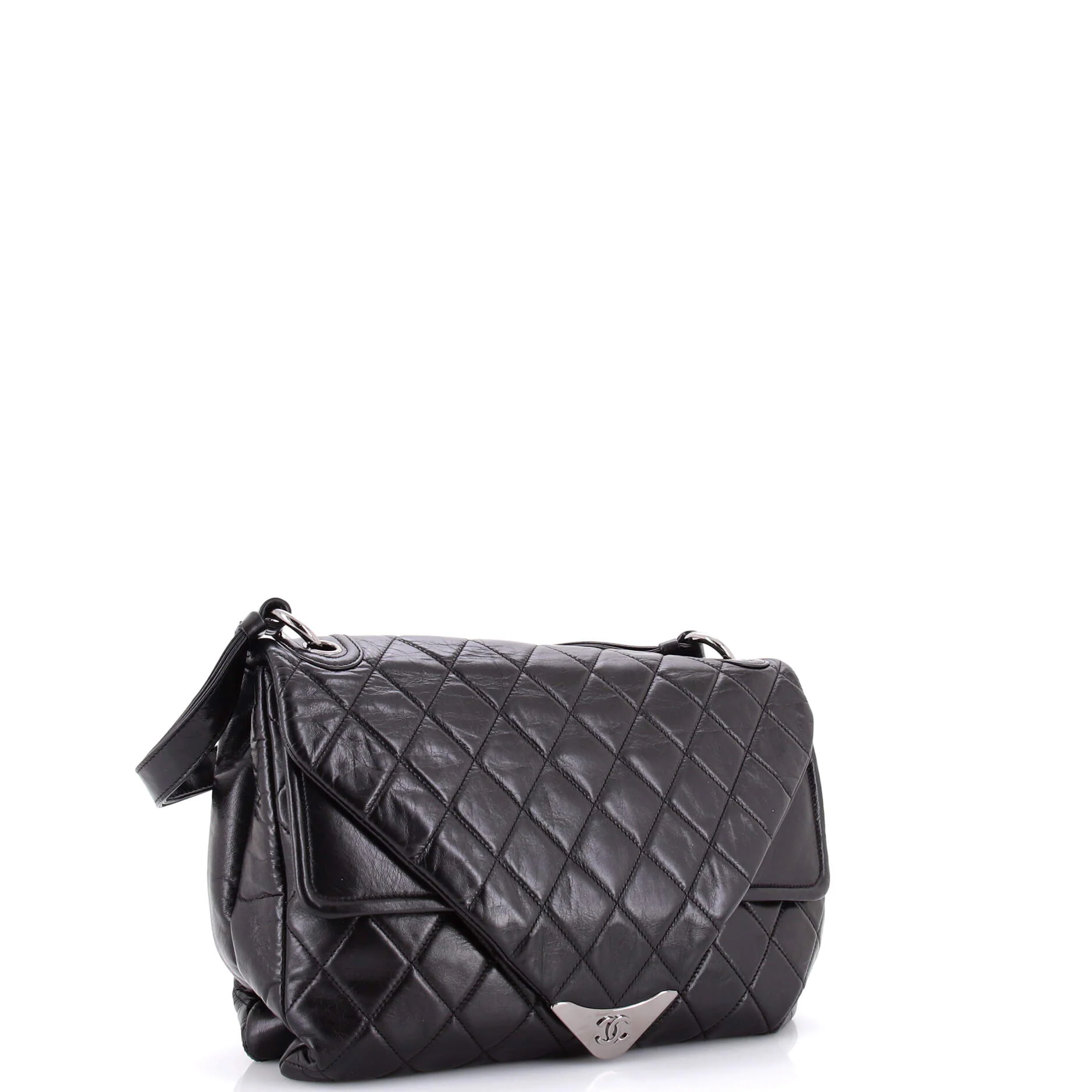 Padded Envelope Flap Bag Quilted Aged Calfskin - Image 2