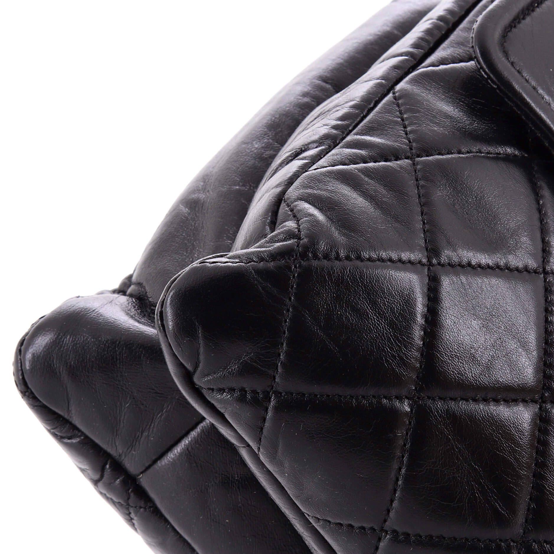 Padded Envelope Flap Bag Quilted Aged Calfskin - Image 6