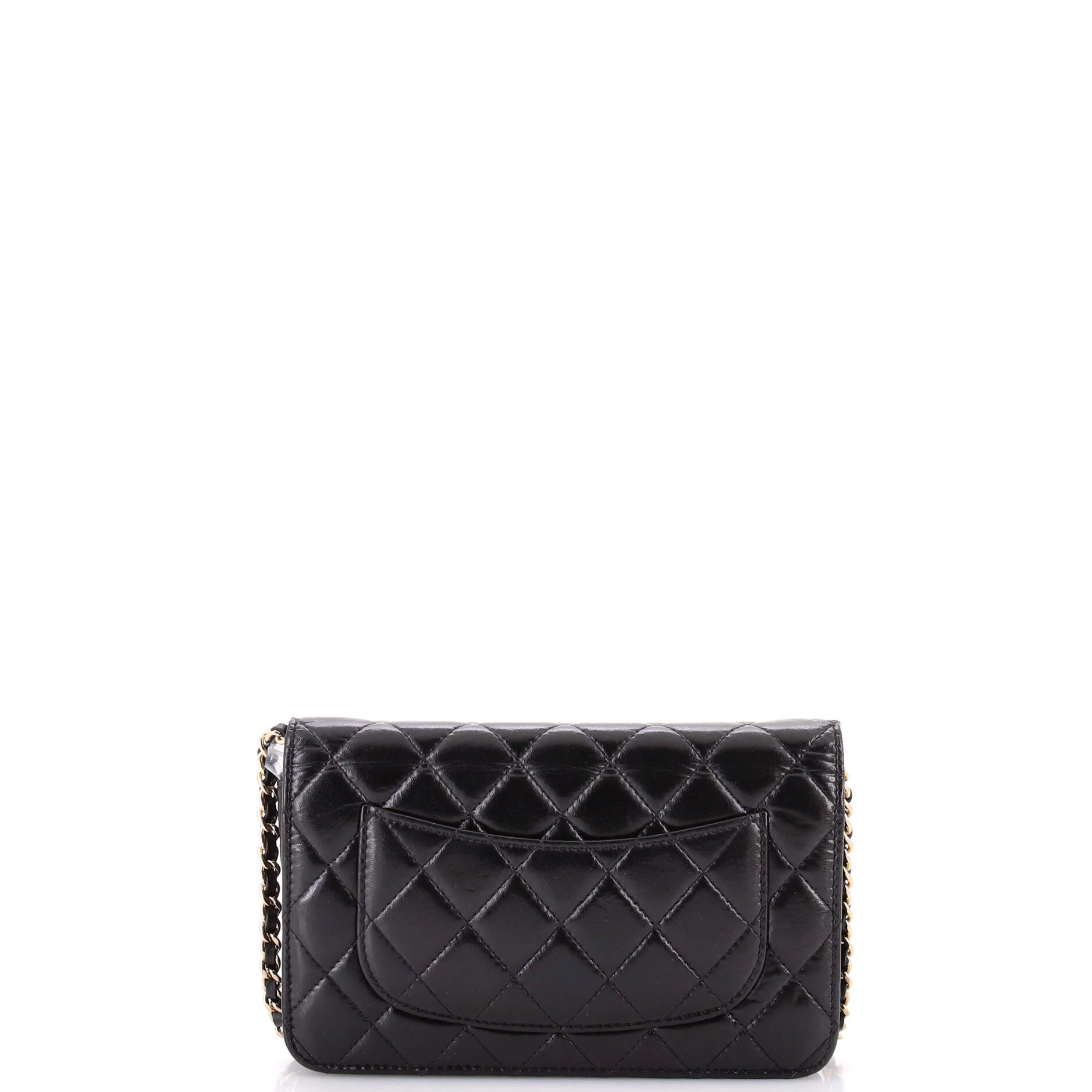 Pearl Charm Wallet on Chain Quilted Glazed Calfskin - Image 3