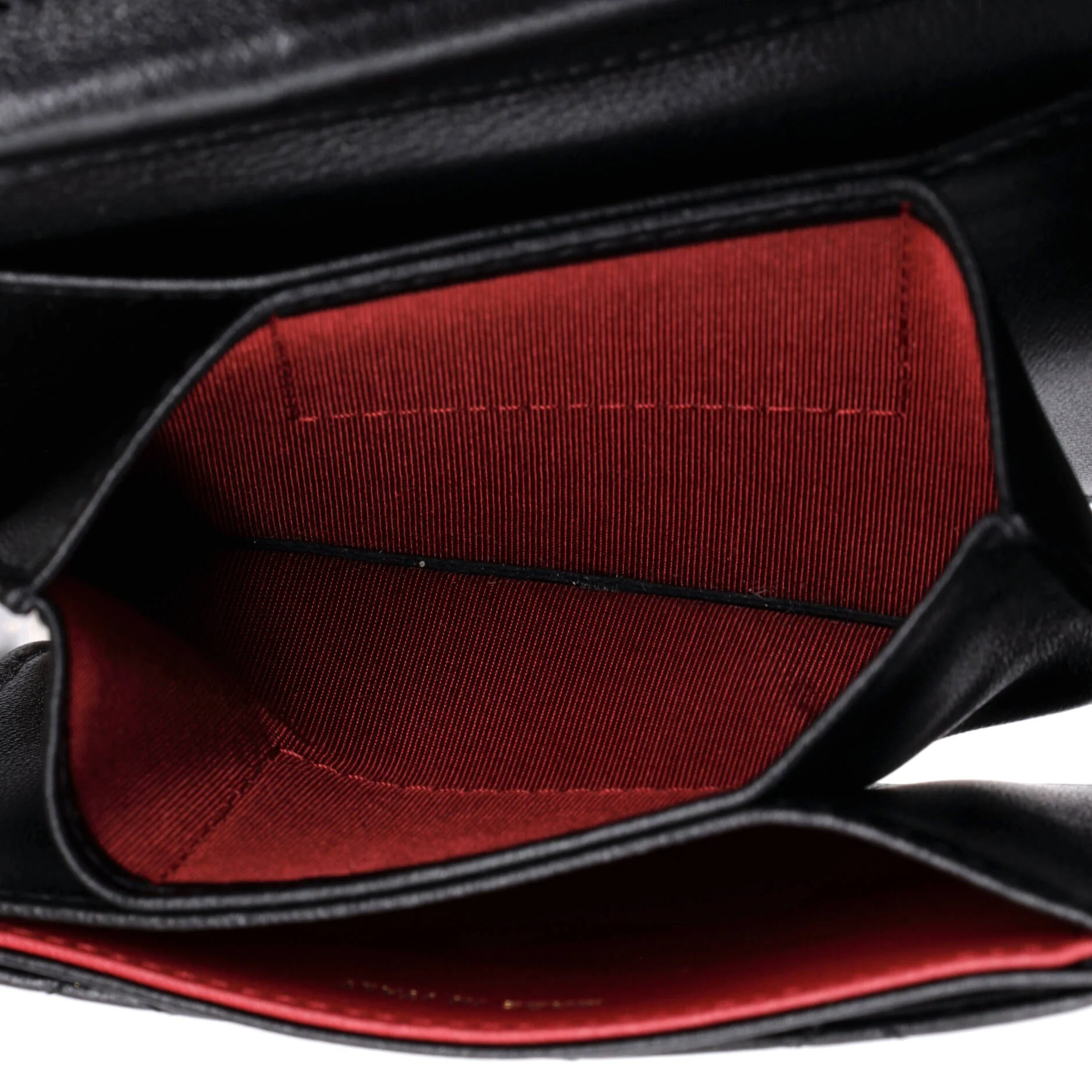 Pearl Crown Clutch with Chain Quilted Lambskin - Image 6