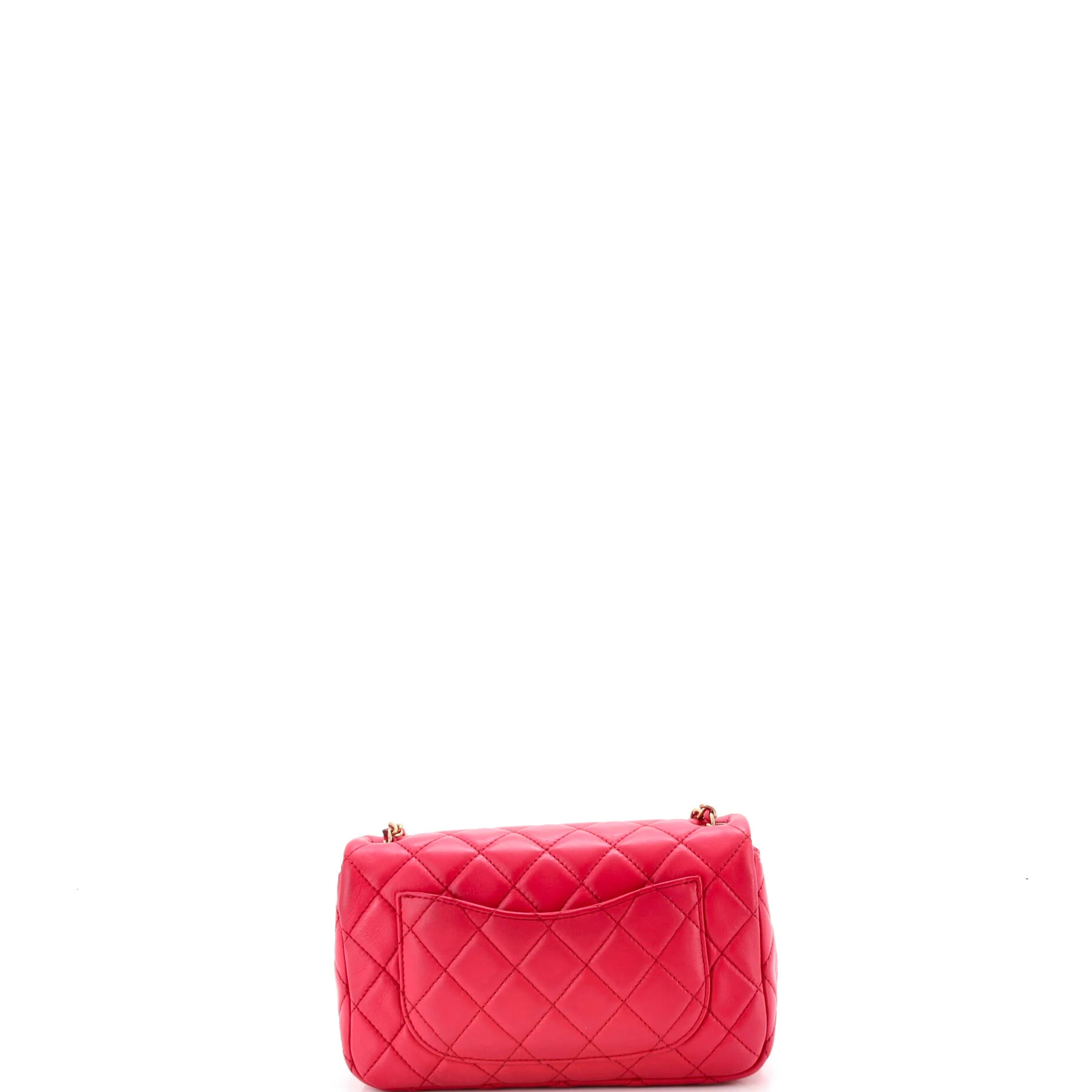 Pearl Crush Flap Bag Quilted Lambskin Mini - Image 3