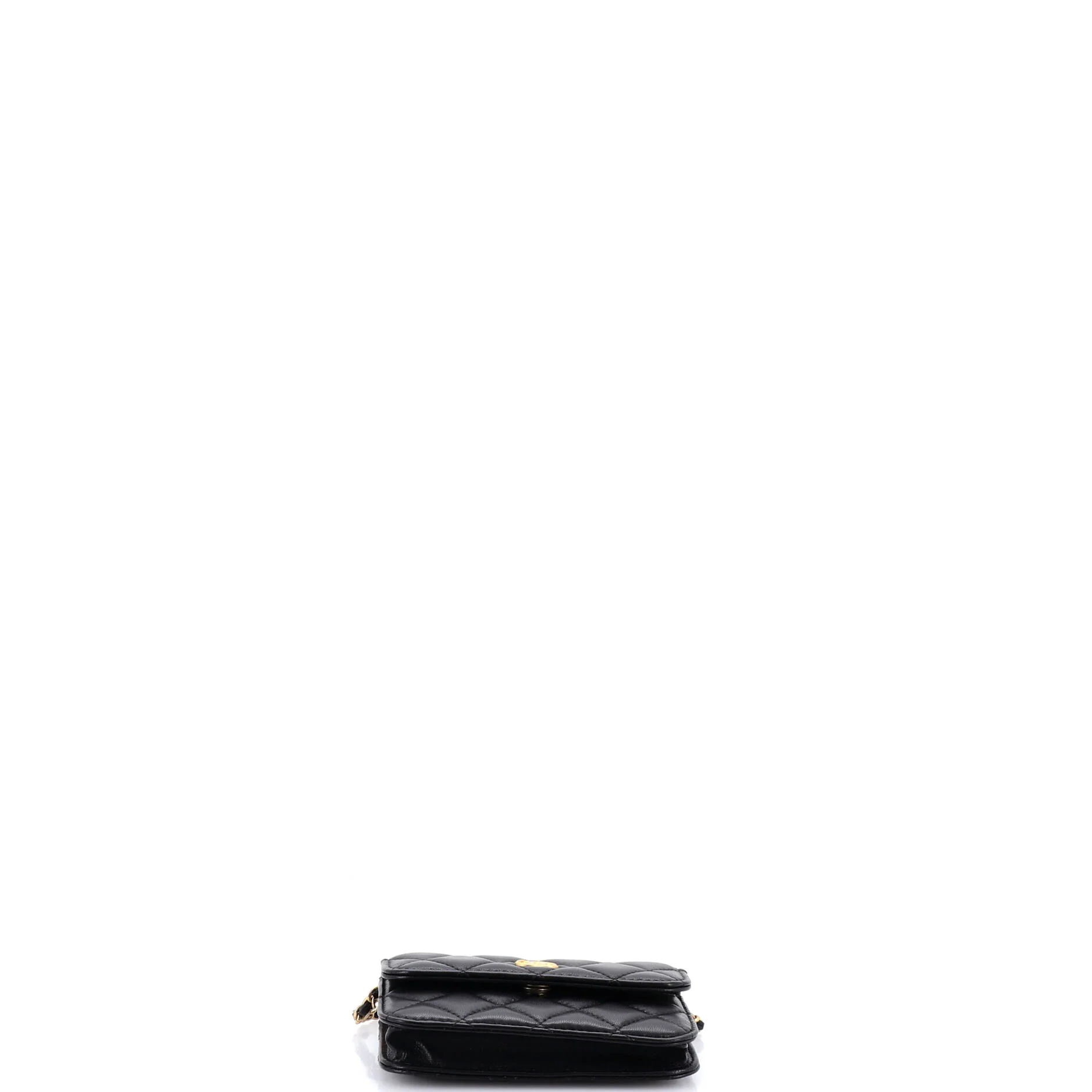 Pearl Crush Flap Clutch with Chain Quilted Lambskin Mini - Image 5