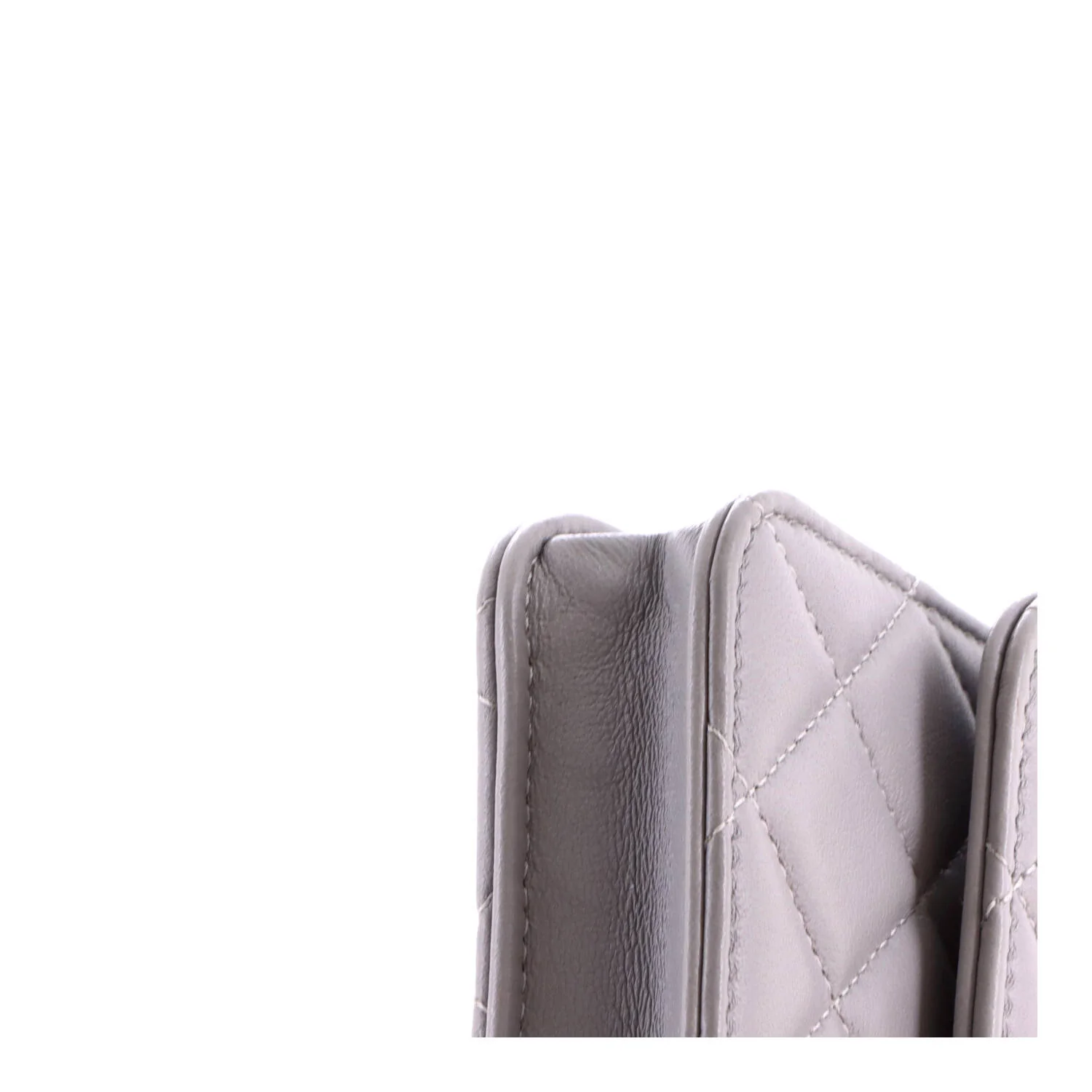Pearl Crush Flap Clutch with Chain Quilted Lambskin Mini - Image 6