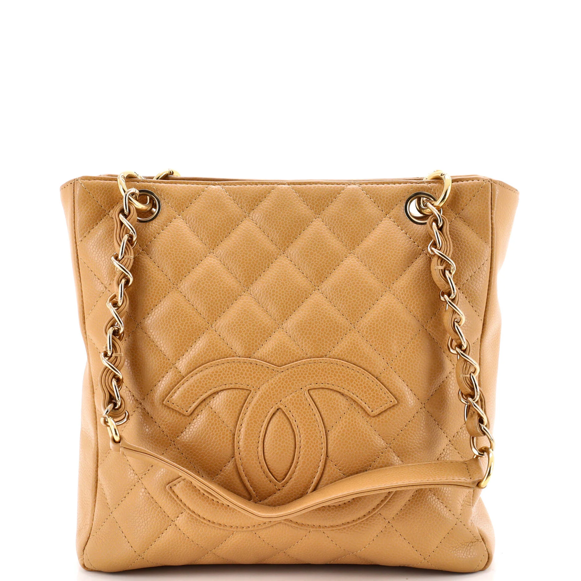 Petite Shopping Tote Quilted Caviar