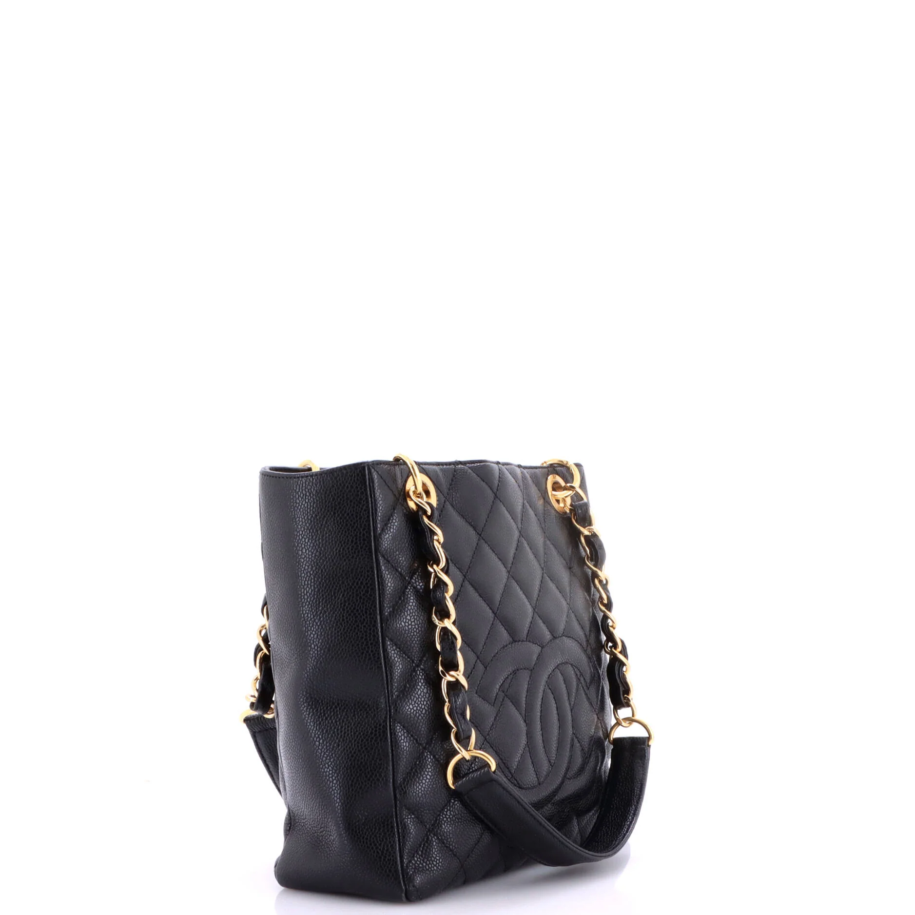 Petite Shopping Tote Quilted Caviar - Image 2