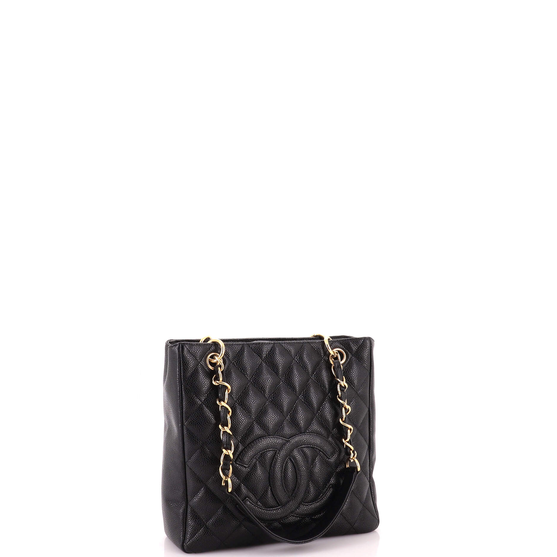 Petite Shopping Tote Quilted Caviar - Image 2