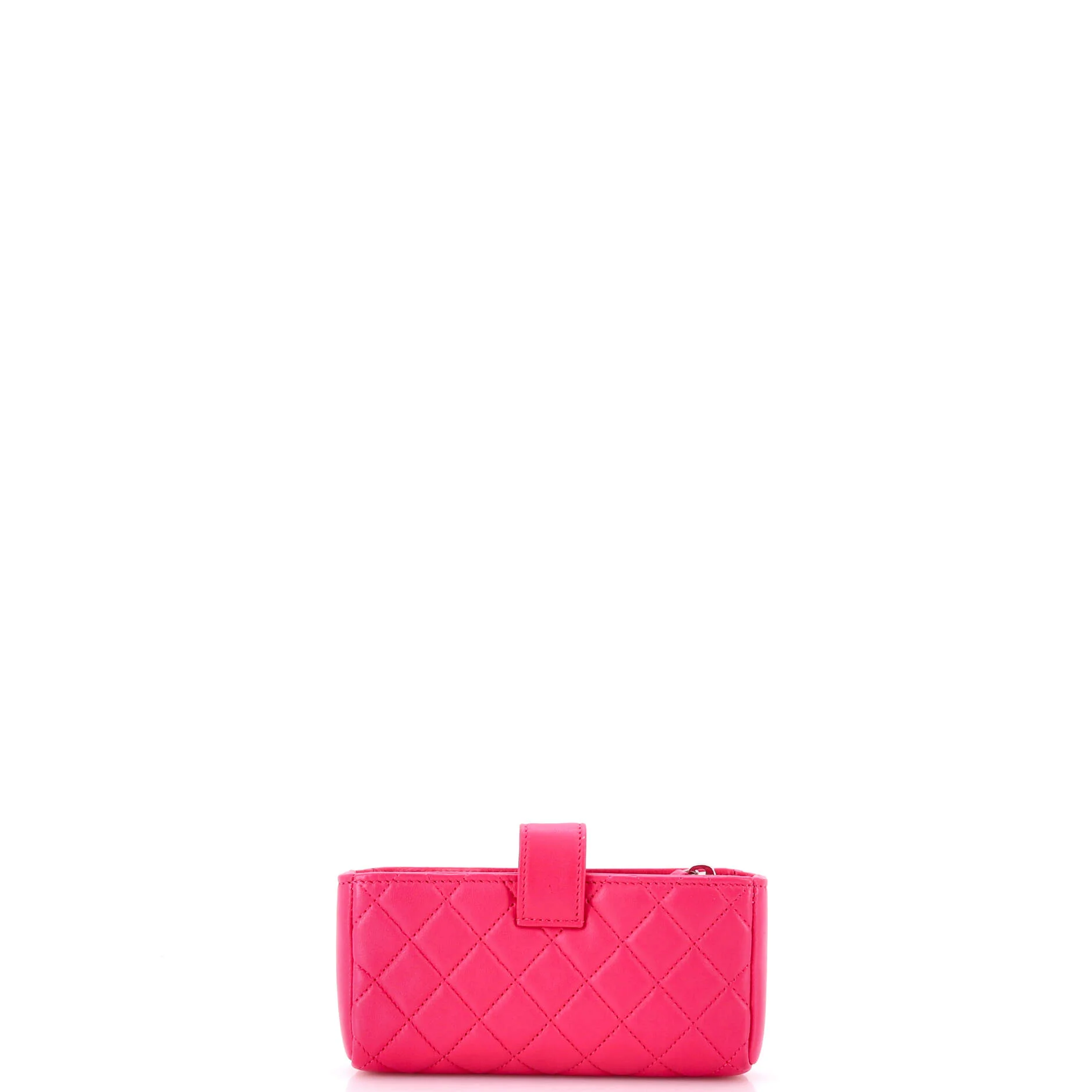 Phone Holder Clutch Quilted Lambskin - Image 3