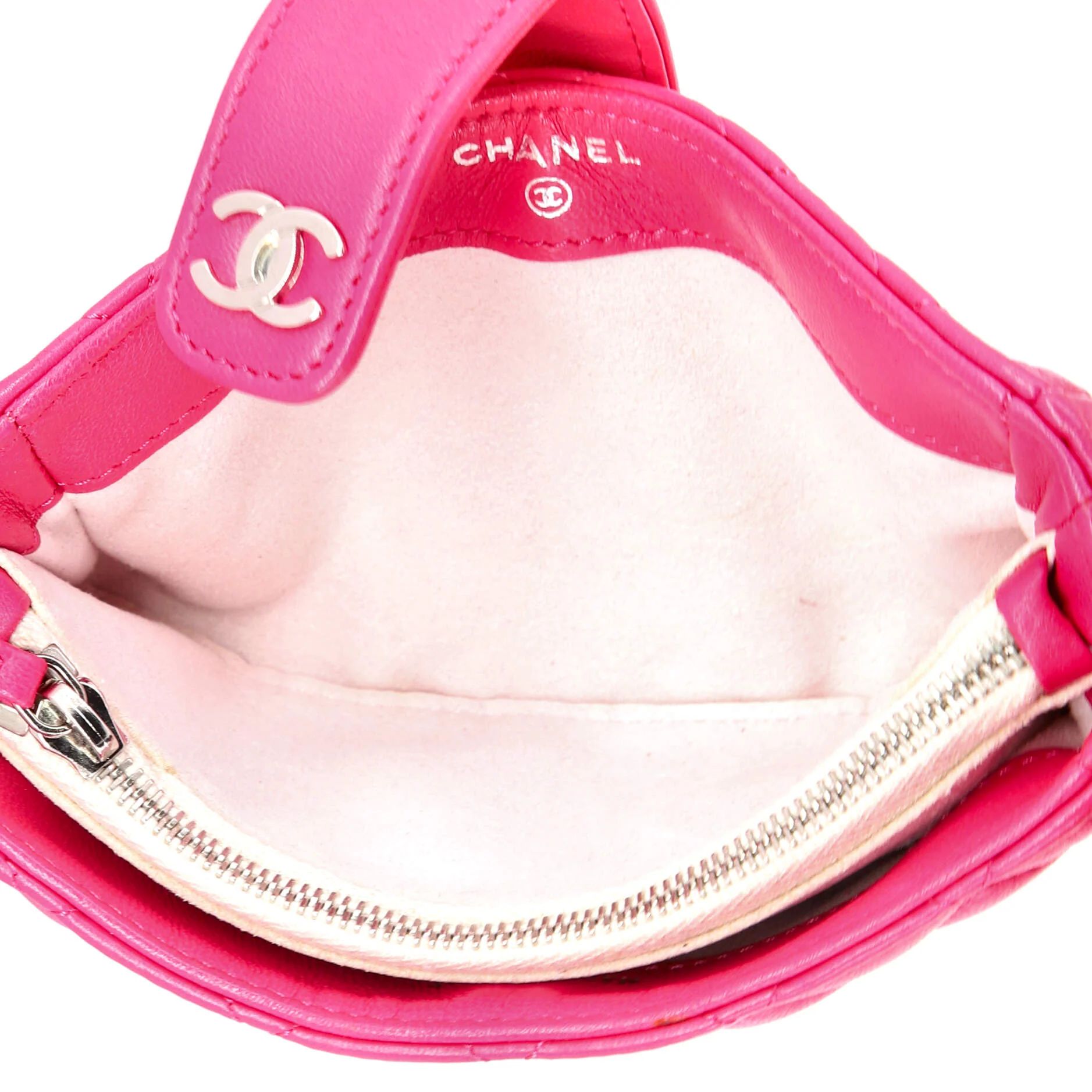 Phone Holder Clutch Quilted Lambskin - Image 5