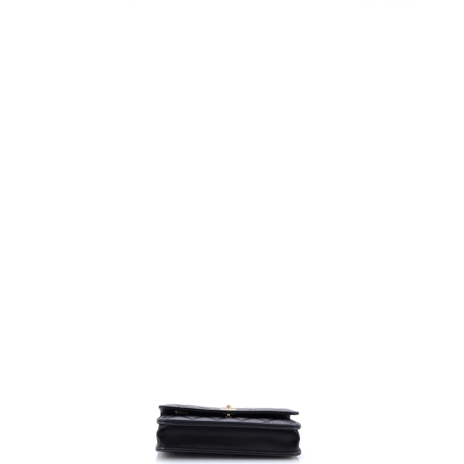Pick Me Up Logo Handle Wallet on Chain Quilted Lambskin - Image 4