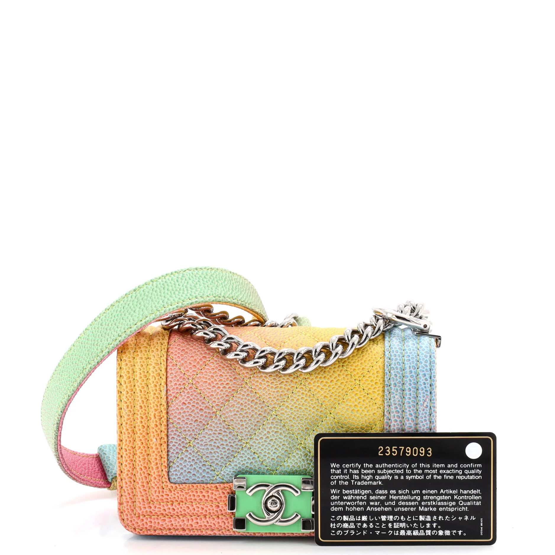 Rainbow Boy Flap Bag Quilted Painted Caviar Mini - Image 2