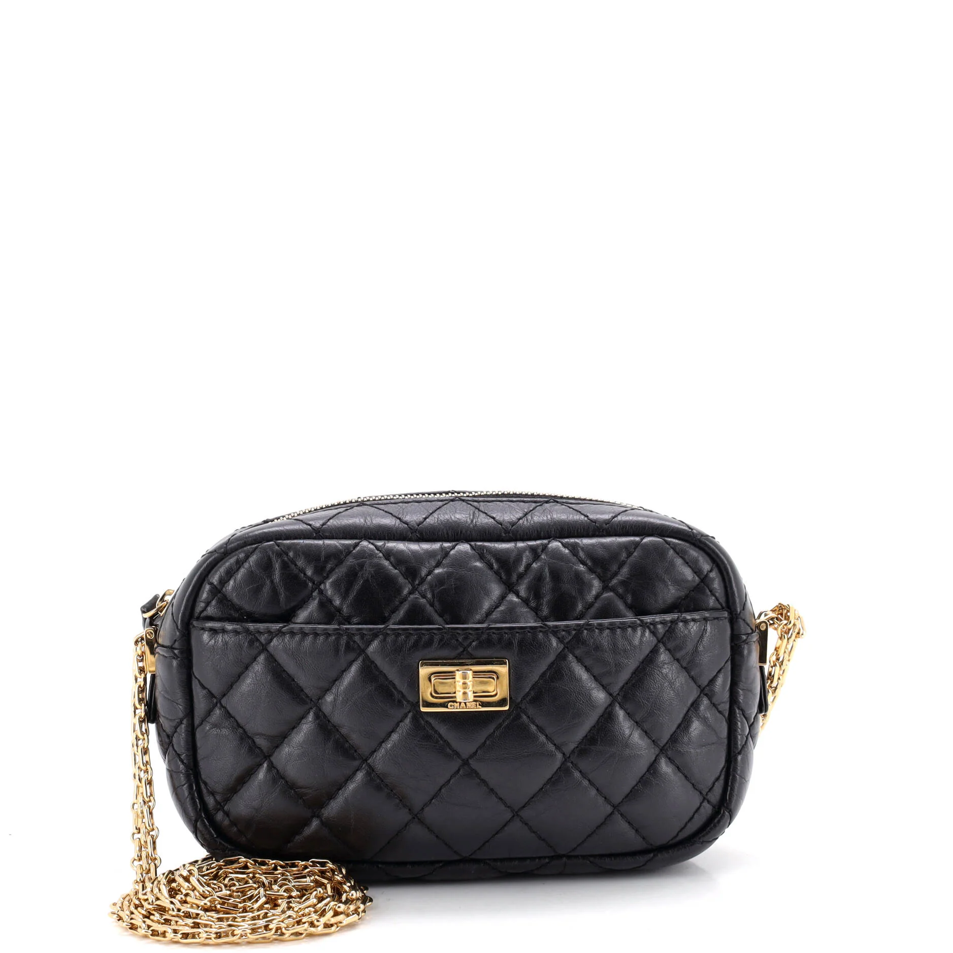 Reissue Camera Crossbody Bag Quilted Aged Calfskin Mini