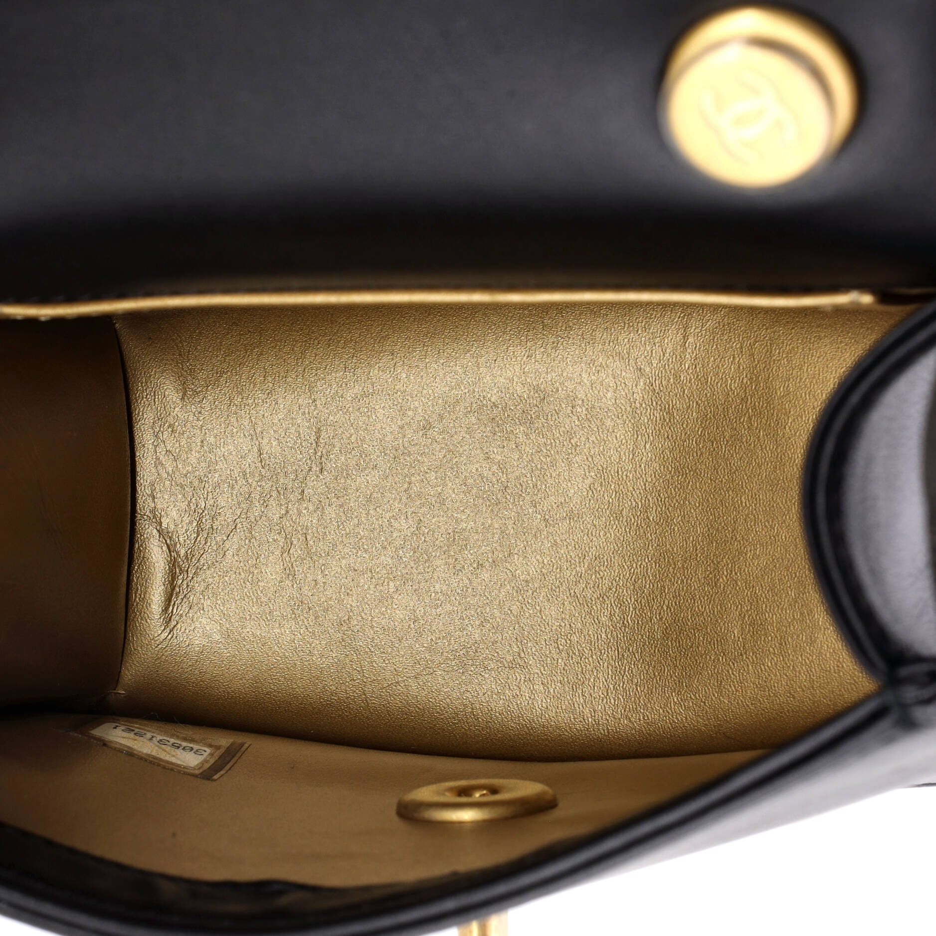 Resin and Pearl CC Full Flap Bag Quilted Calfskin Mini - Image 5
