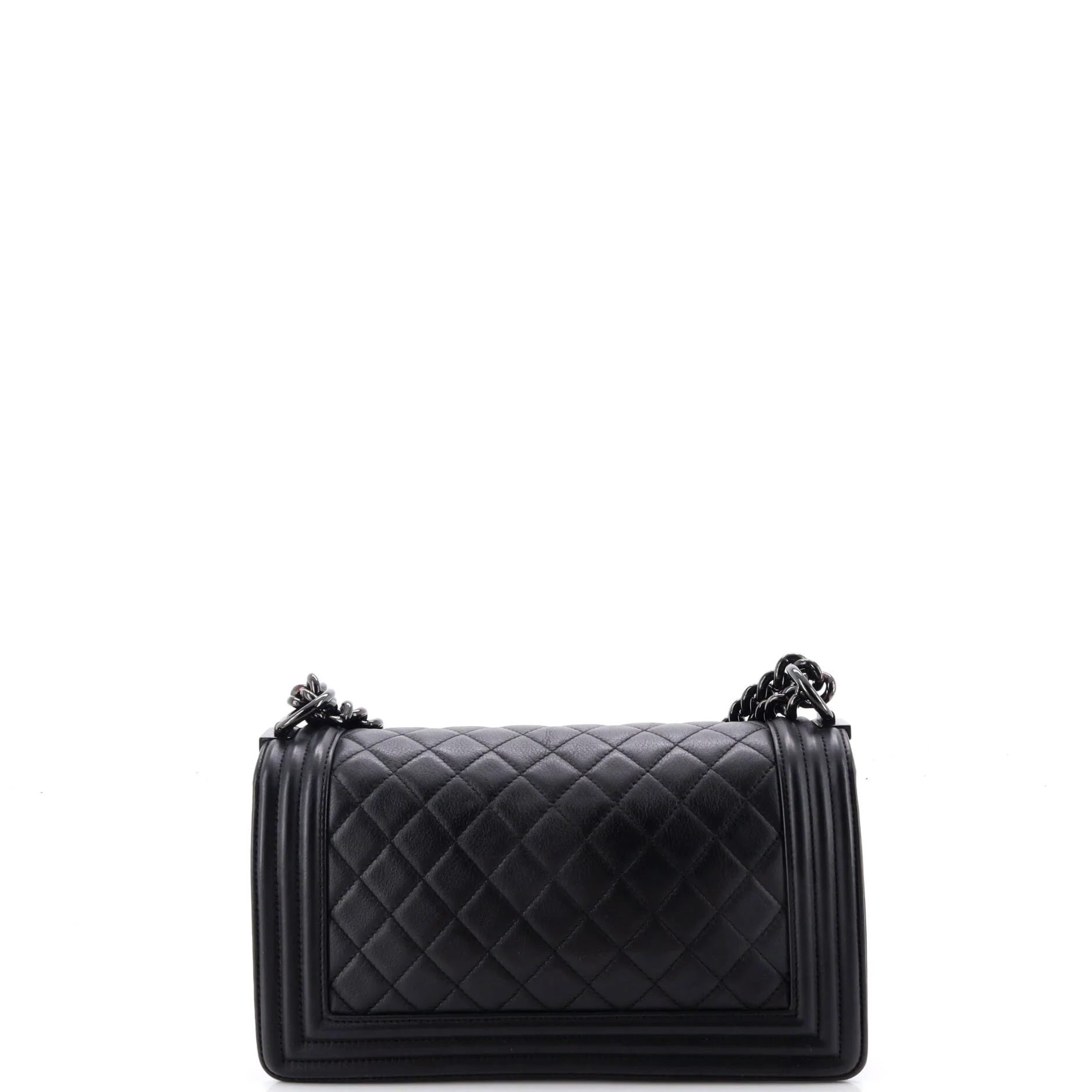 So Black Boy Flap Bag Quilted Calfskin Old Medium - Image 3
