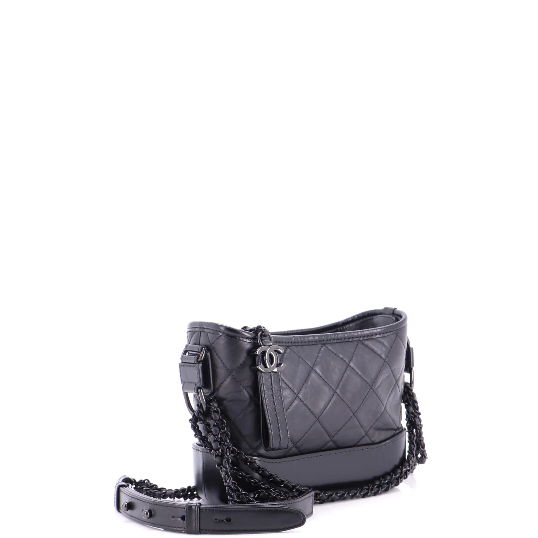 So Black Gabrielle Hobo Quilted Aged Calfskin Small - Image 2