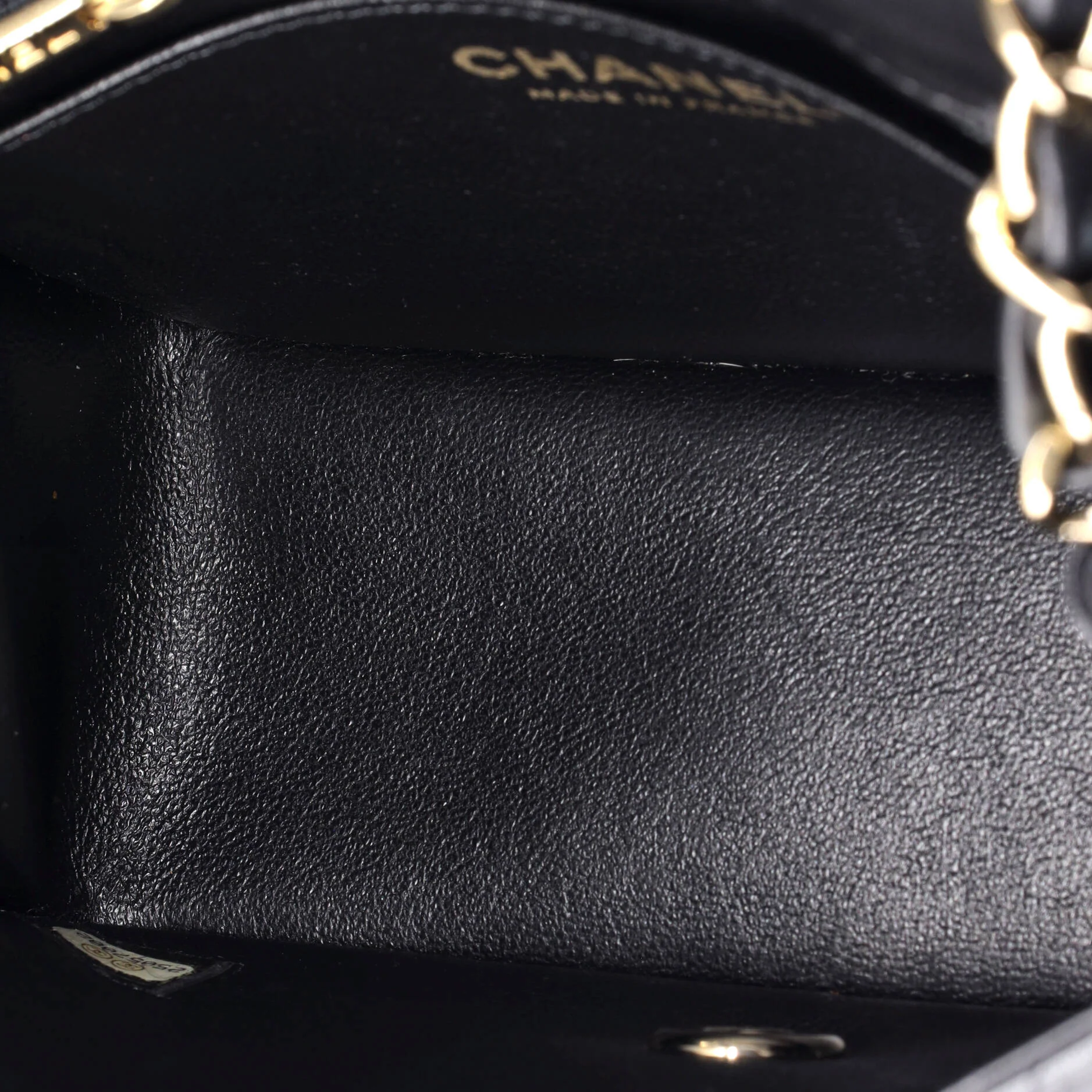 Square Classic Single Flap Bag Chevron Lambskin Mini - Image 5