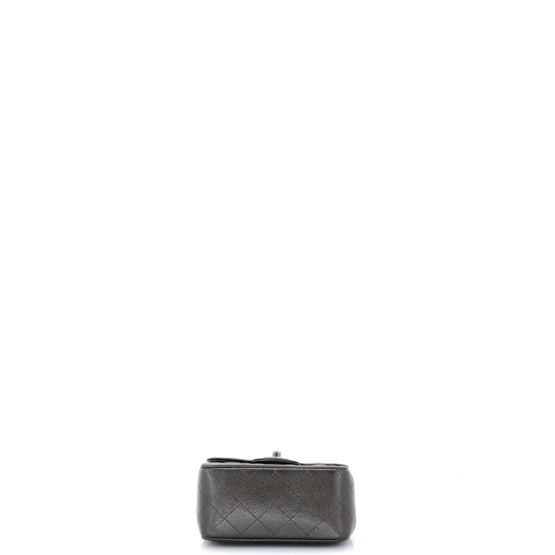 Square Classic Single Flap Bag Quilted Iridescent Caviar Mini - Image 4