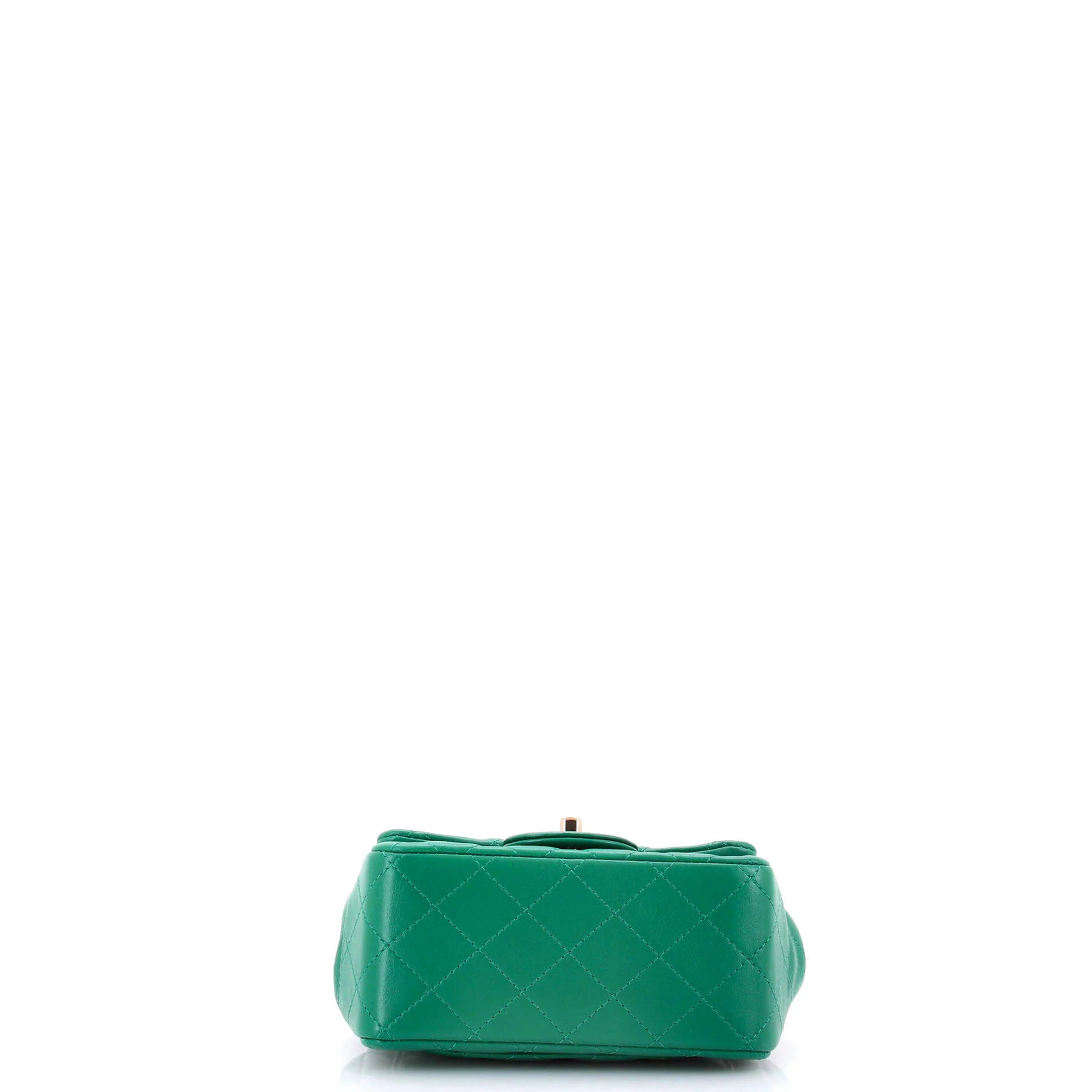 Square Classic Single Flap Bag Quilted Lambskin Mini - Image 4