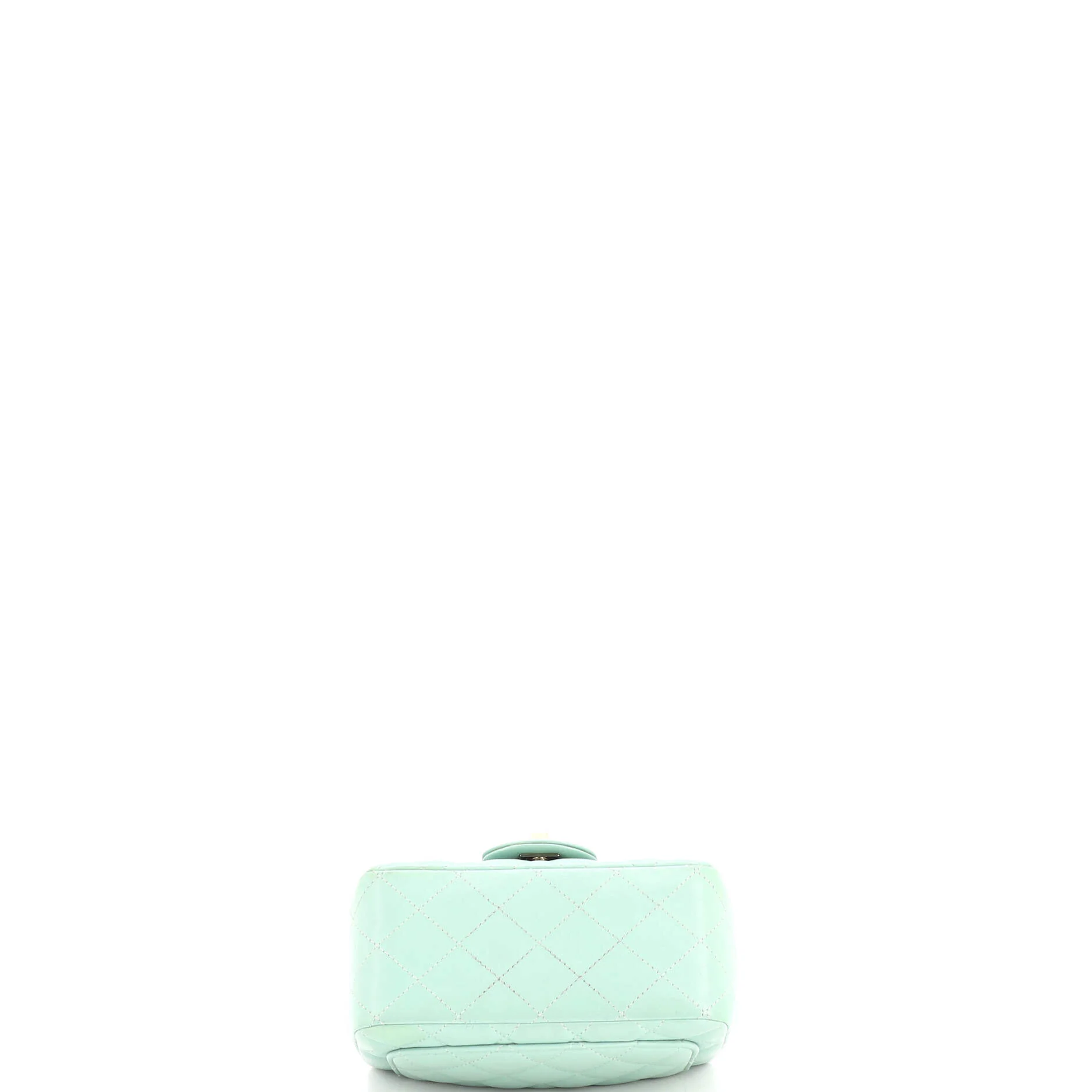 Square Classic Single Flap Bag Quilted Lambskin Mini - Image 5