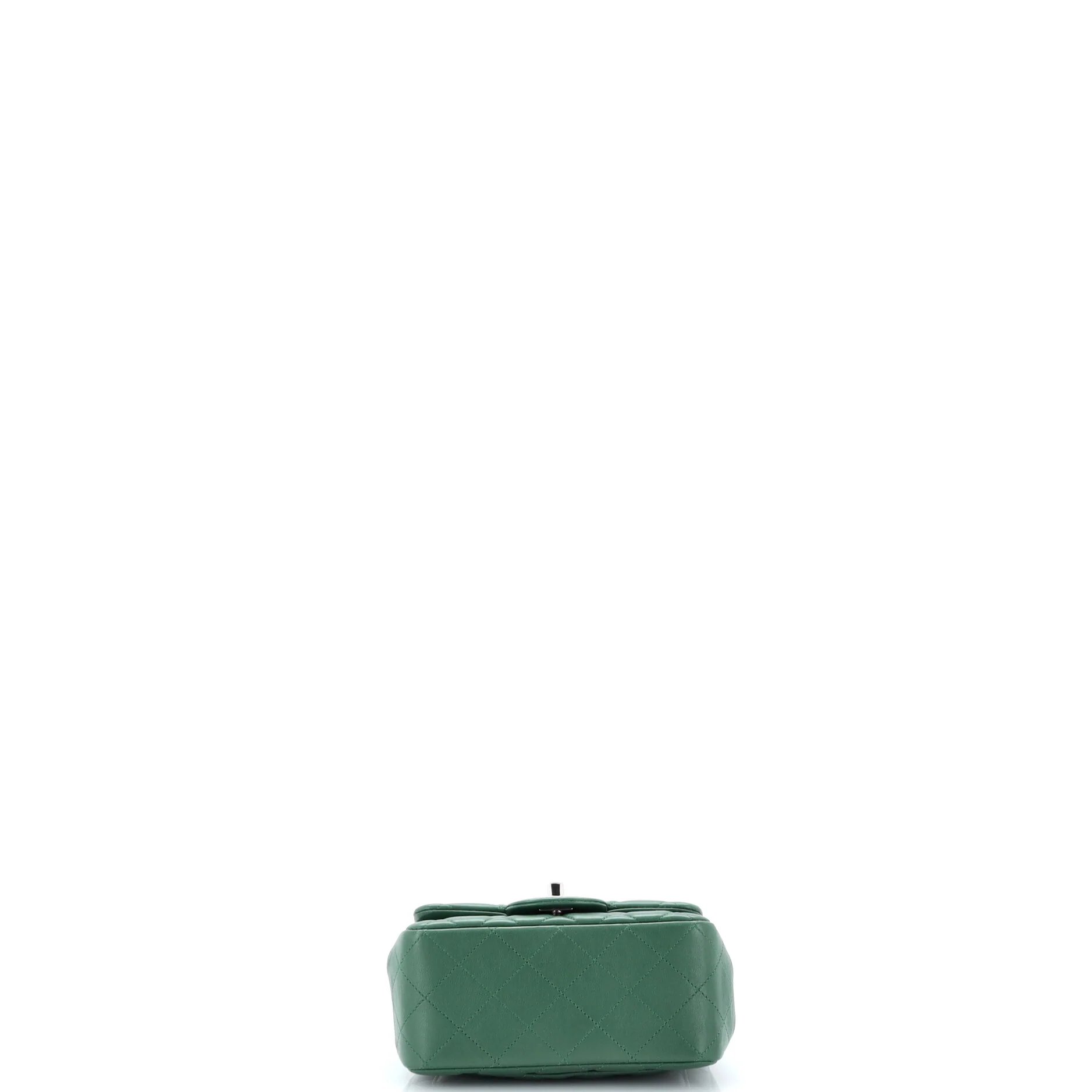 Square Classic Single Flap Bag Quilted Lambskin Mini - Image 4