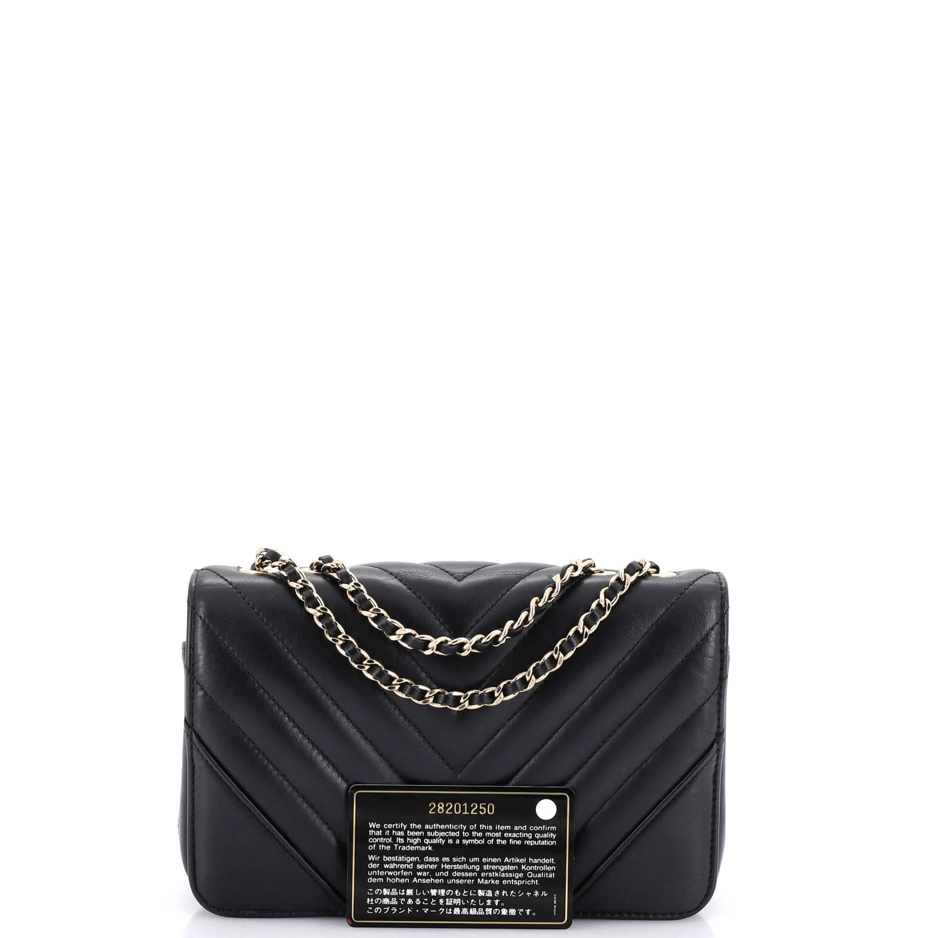Statement Flap Bag Chevron Calfskin Mini - Image 2