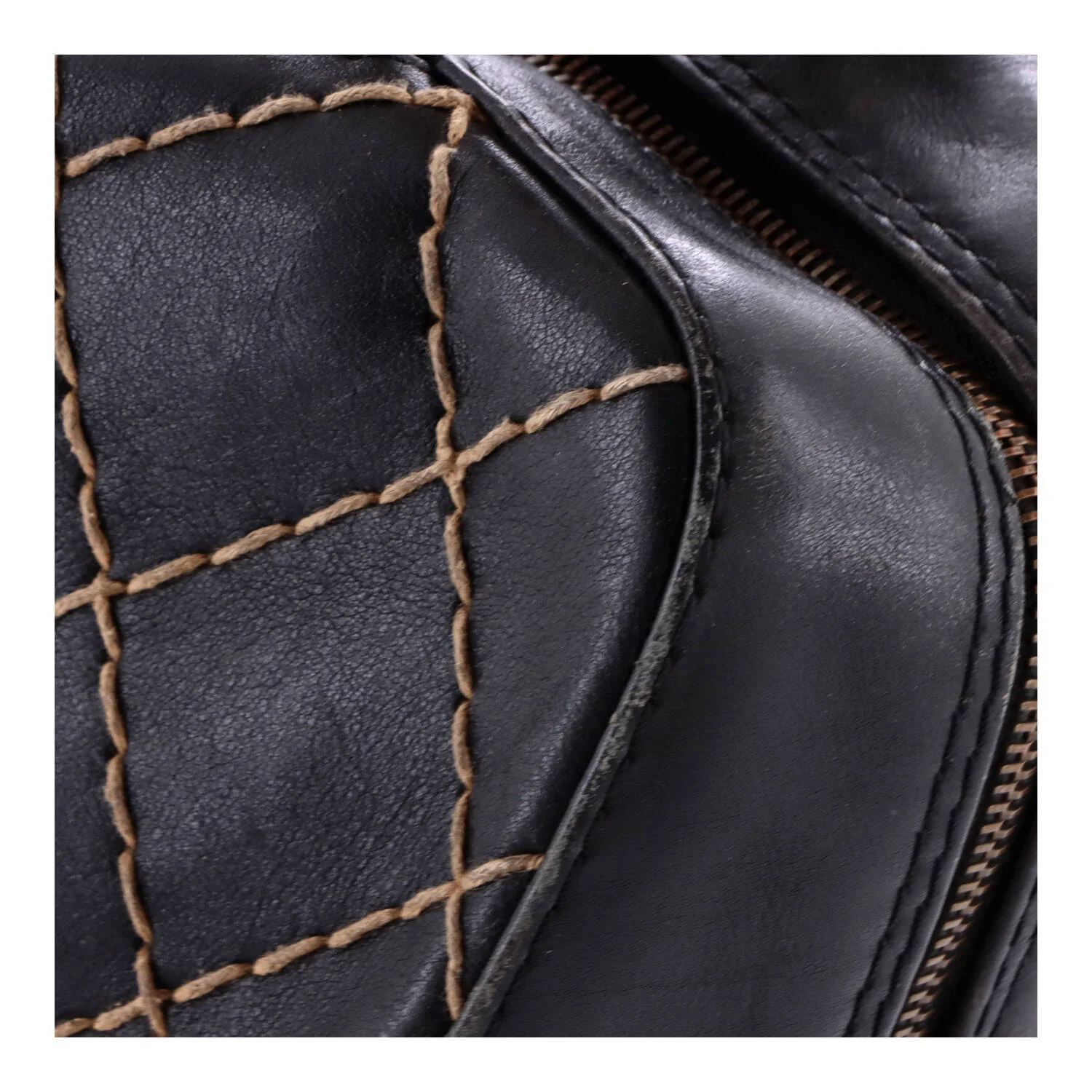 Surpique Boston Bag Quilted Leather Large - Image 8
