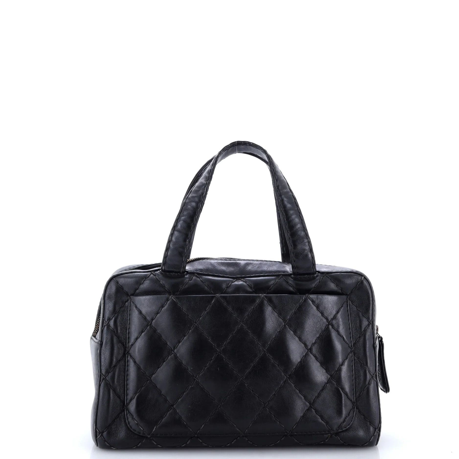 Surpique Boston Bag Quilted Leather Large - Image 3